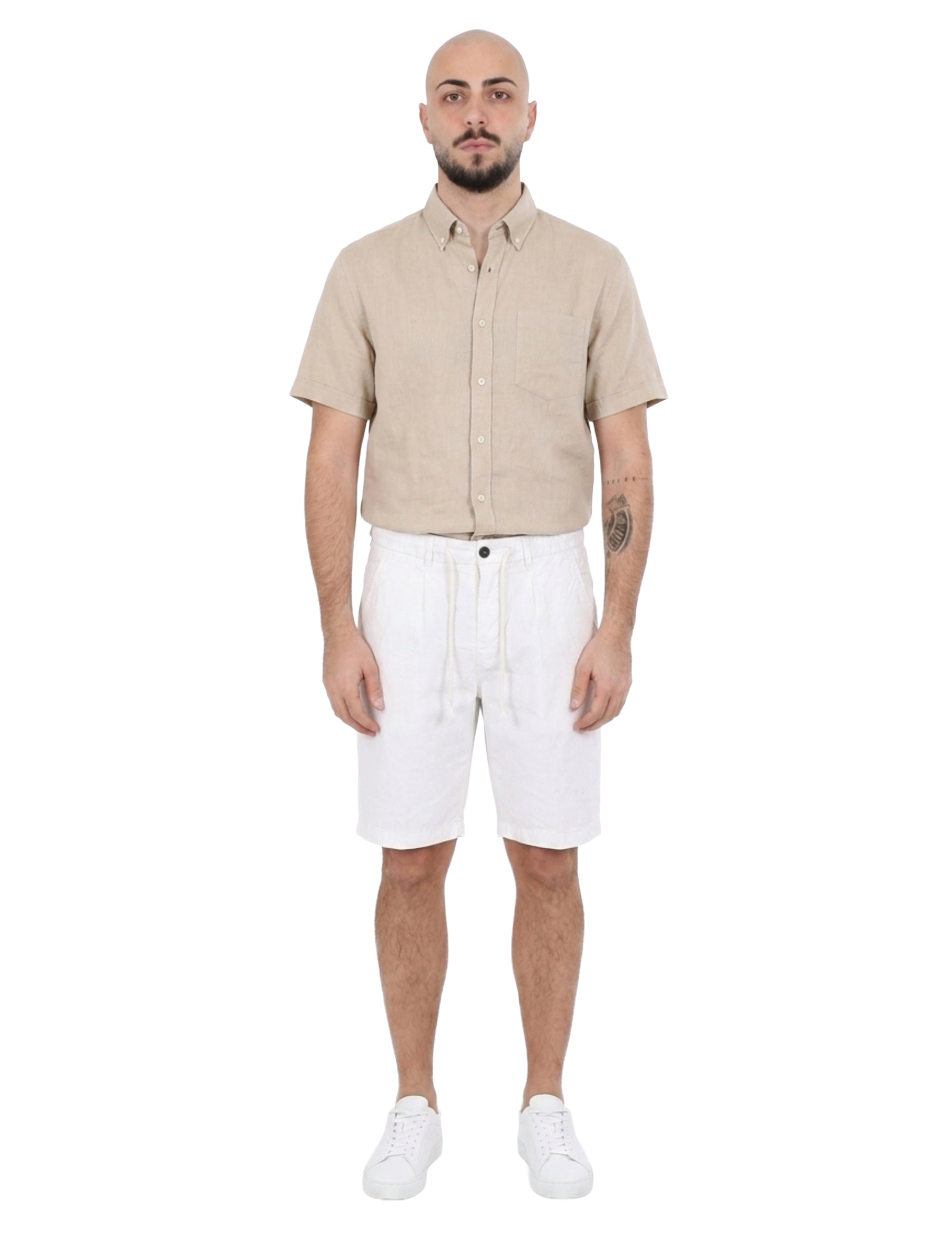 Bermuda Bianco Marrone Yes-zee
