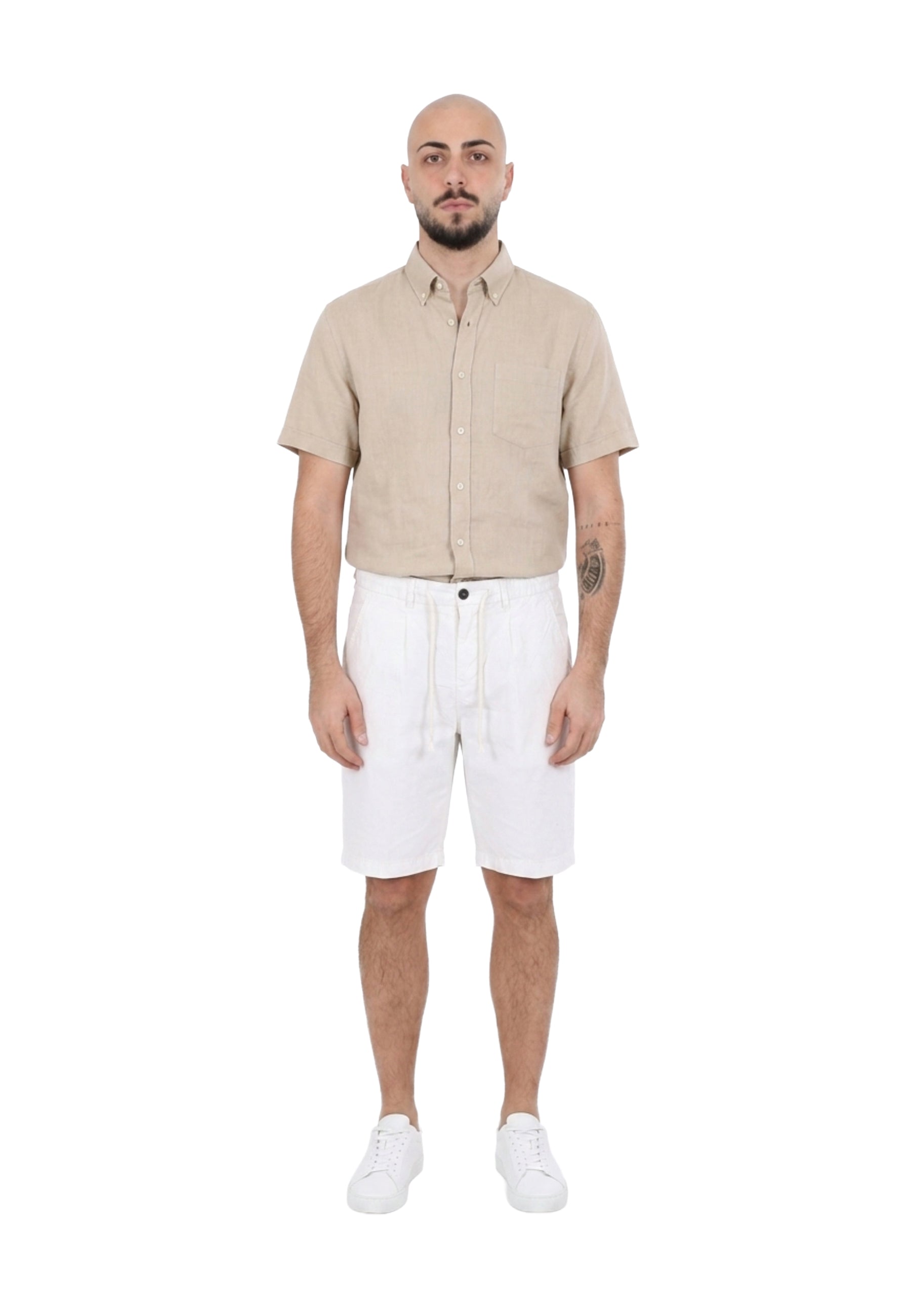 Bermuda Bianco Marrone Yes-zee