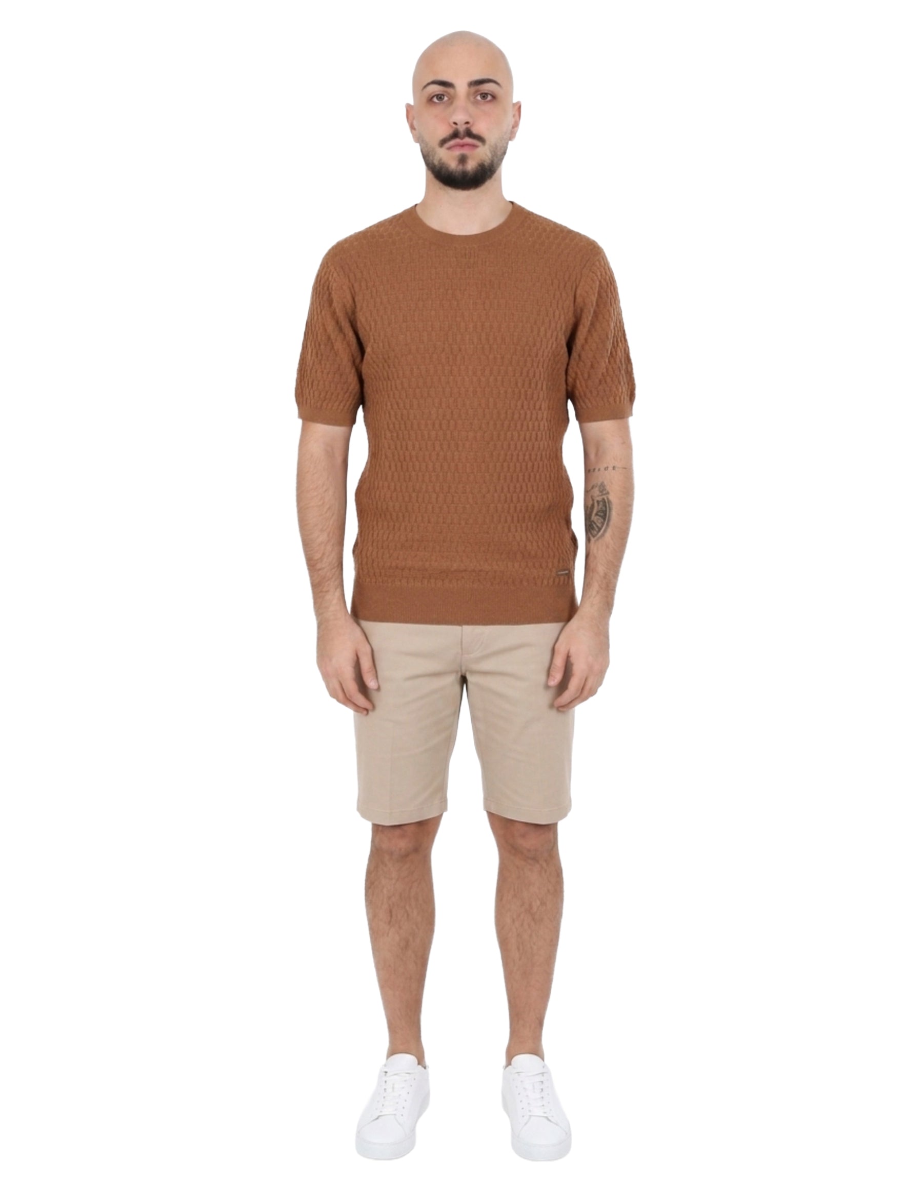 T-shirt Marrone Yes-zee