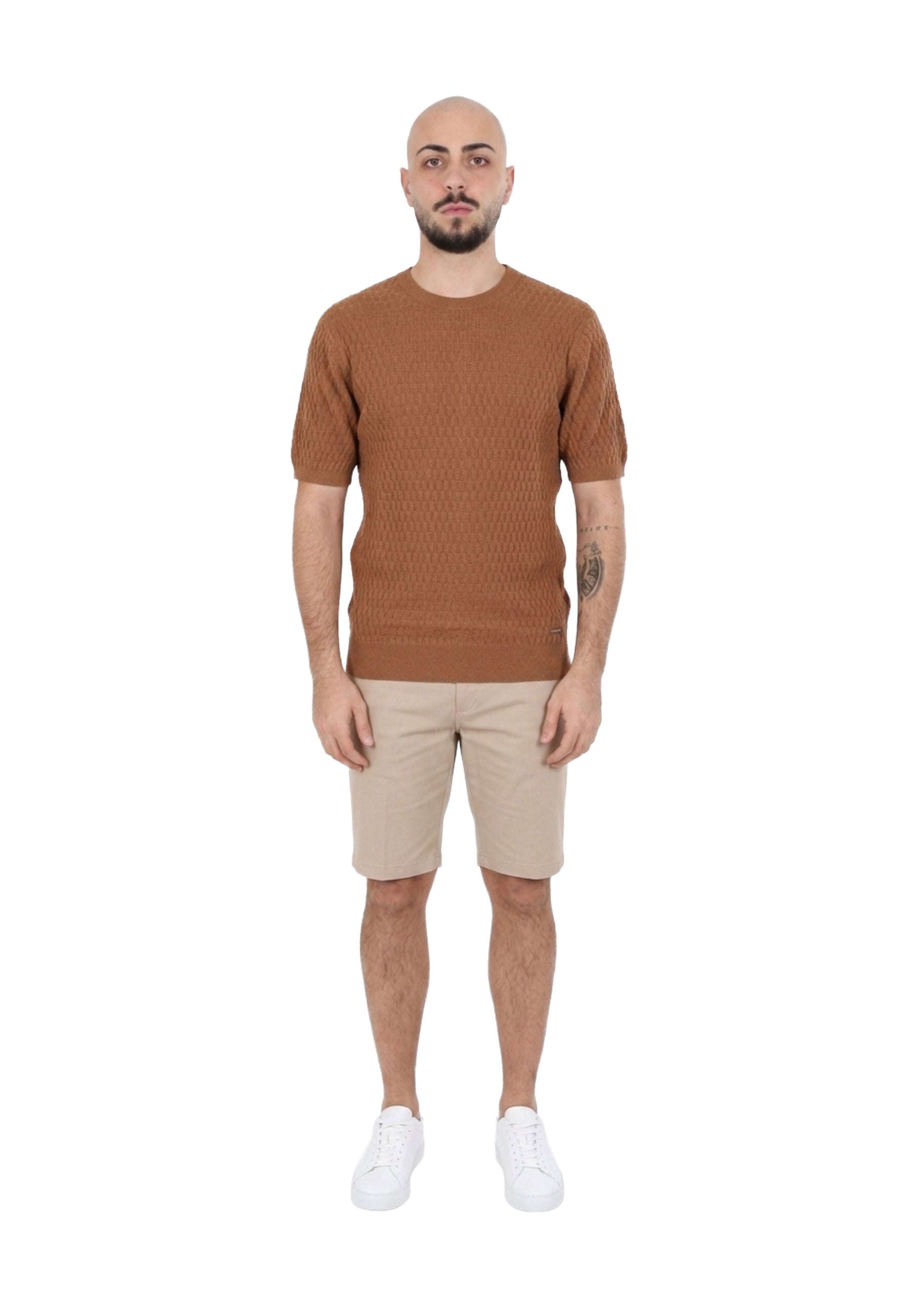T-shirt Marrone Yes-zee