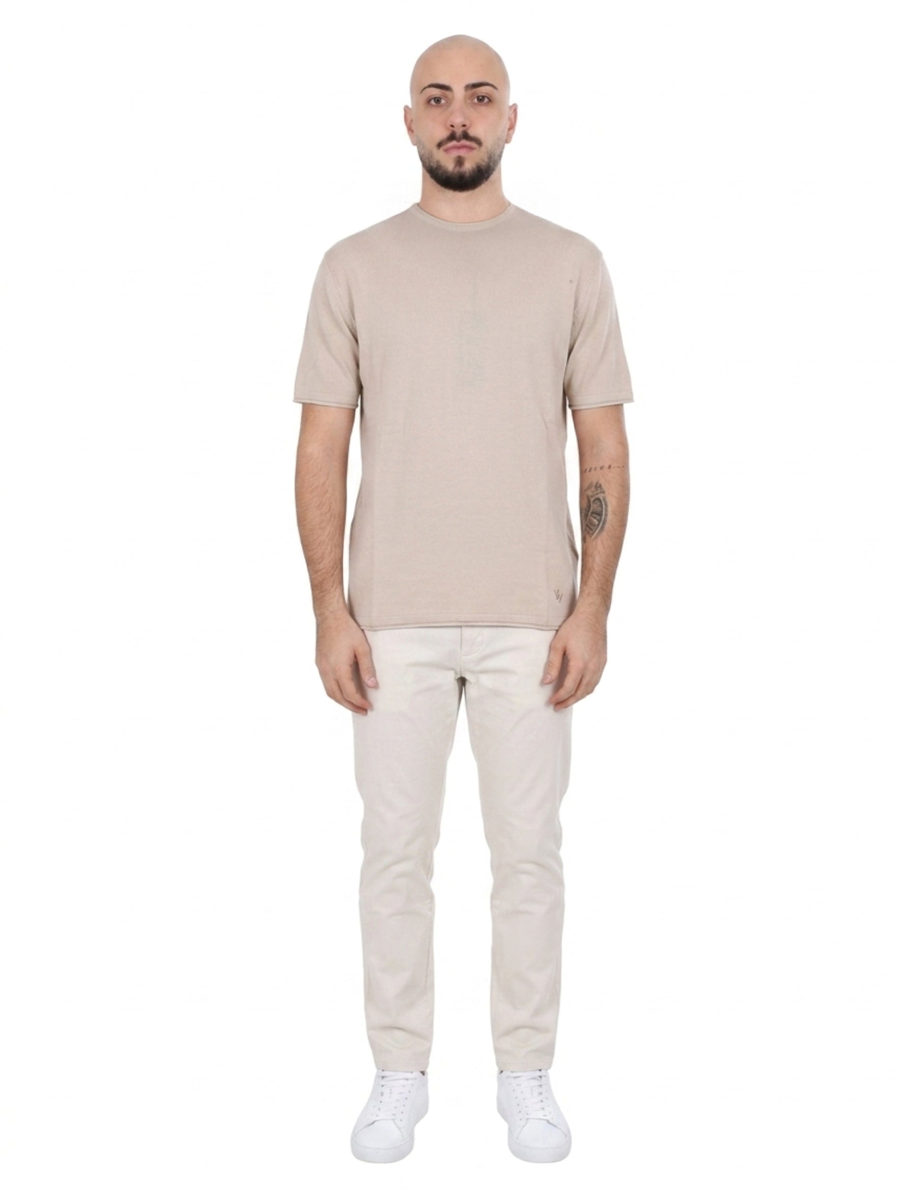 T-shirt Beige Chiaro Yes-zee