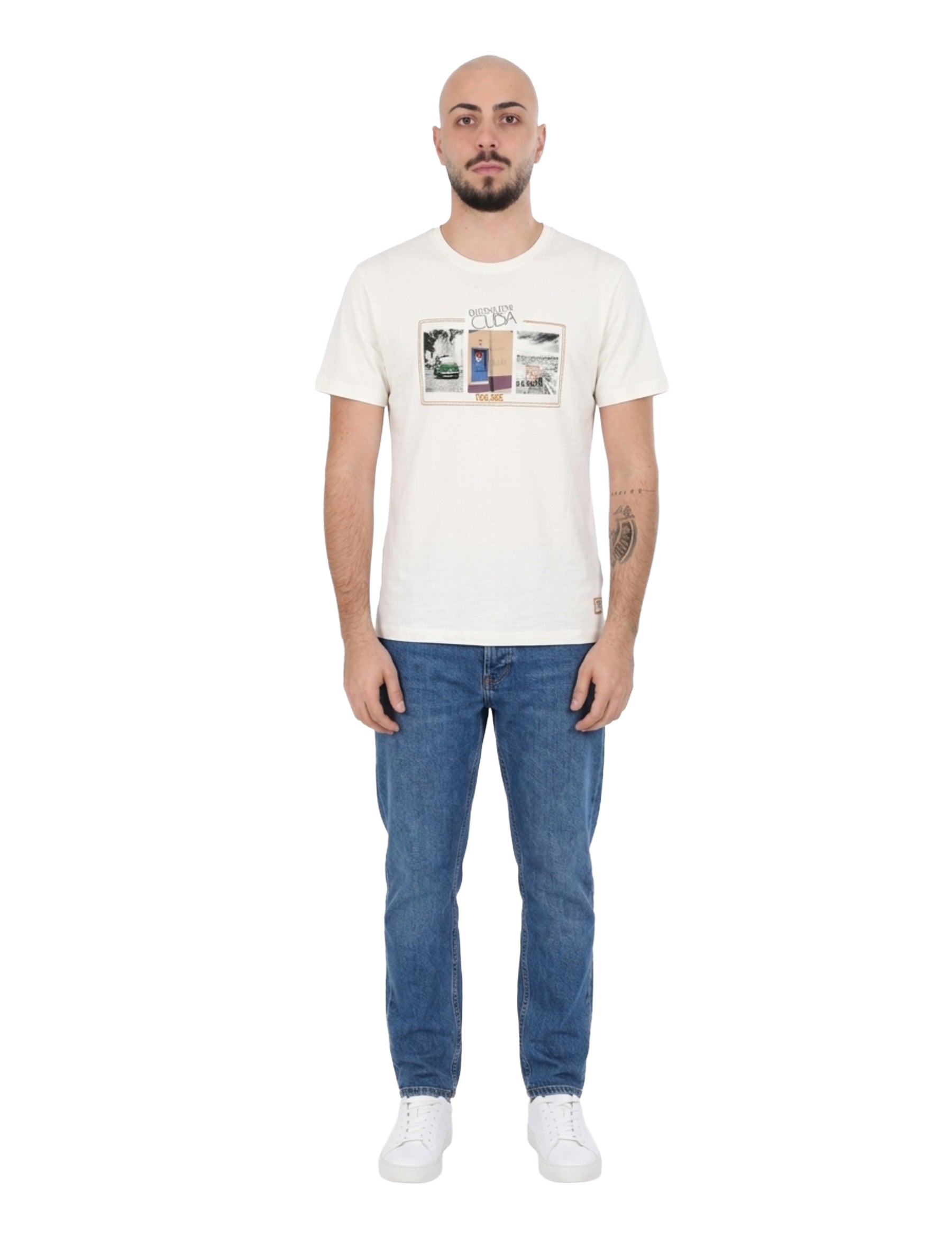 T-shirt Bianco Yes-zee