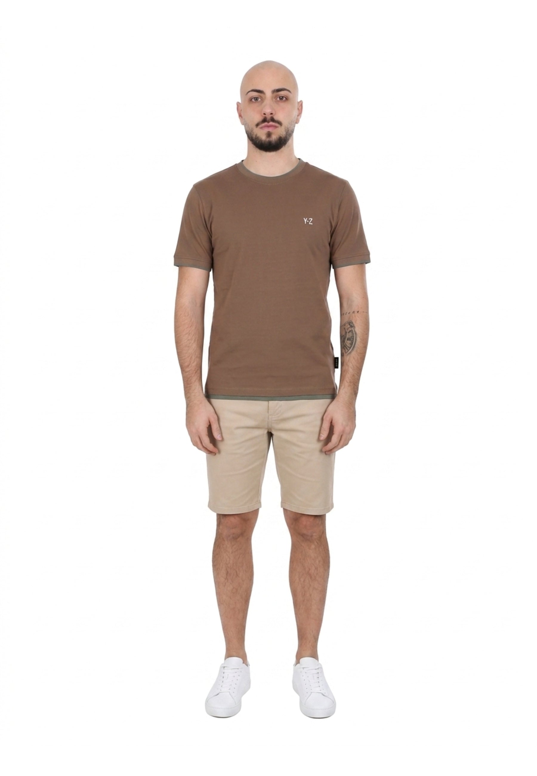 T-shirt Marrone Yes-zee