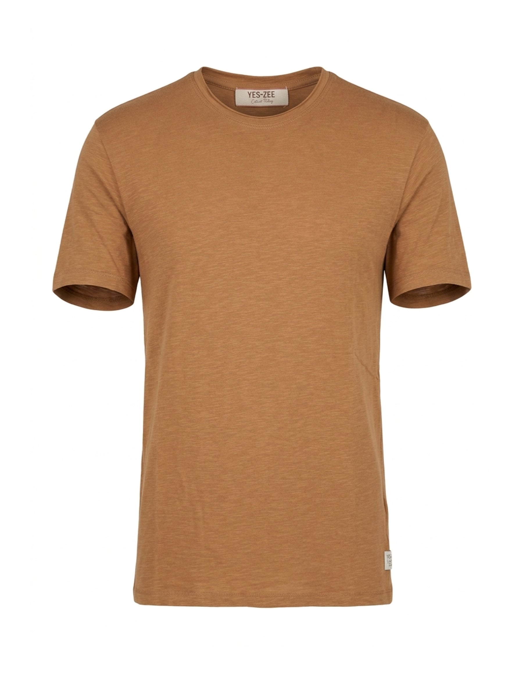 T-shirt Marrone Chiaro Yes-zee