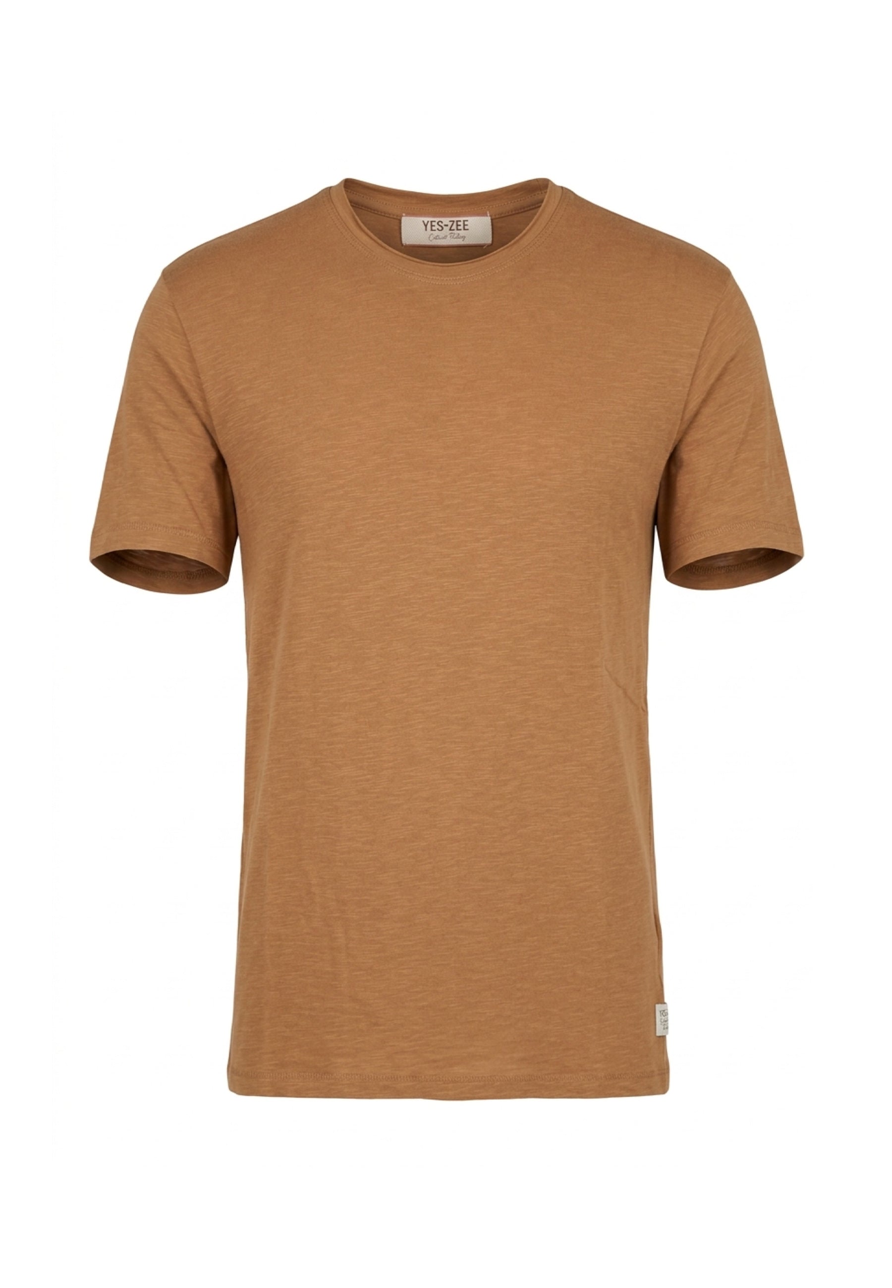 T-shirt Marrone Chiaro Yes-zee