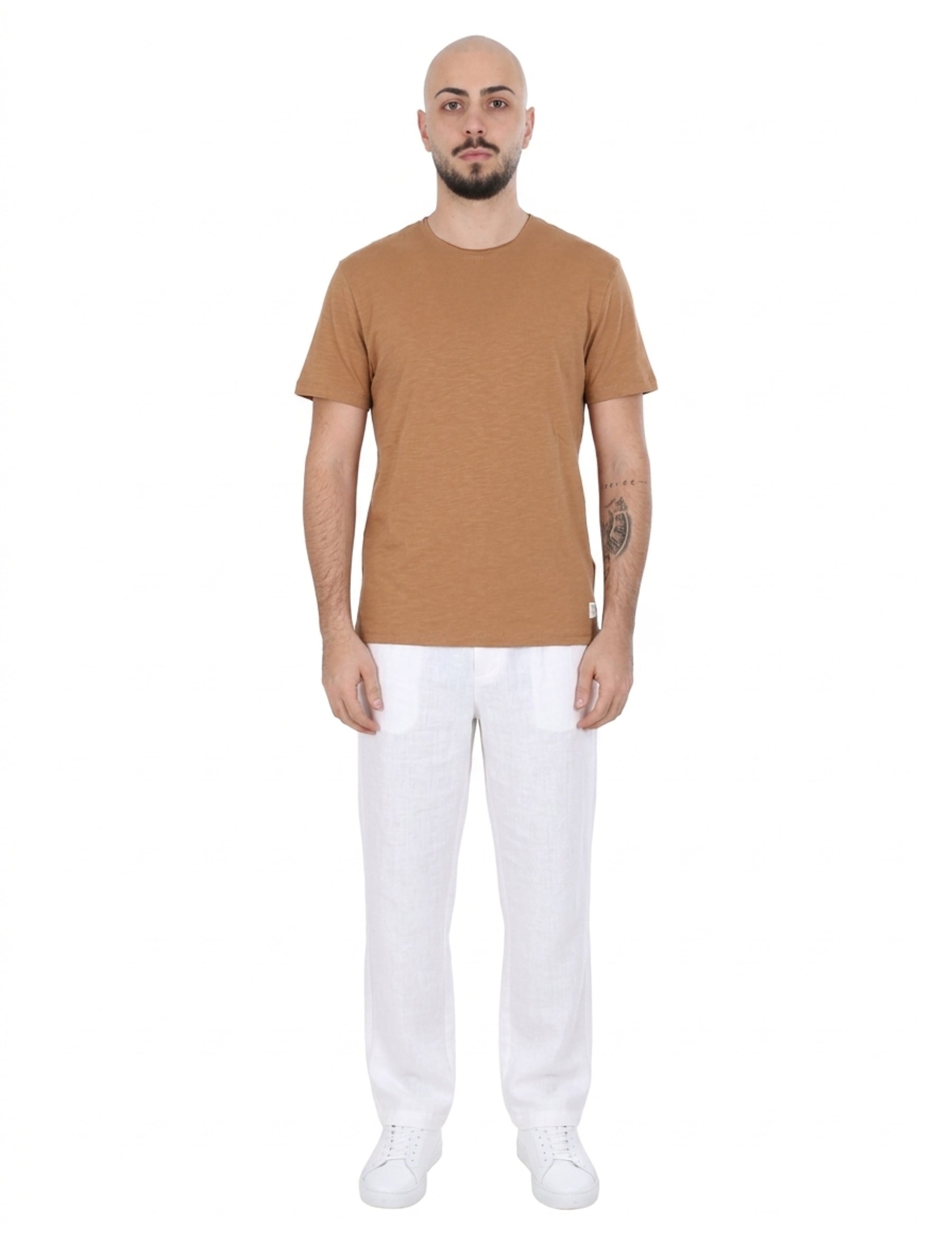 T-shirt Marrone Chiaro Yes-zee