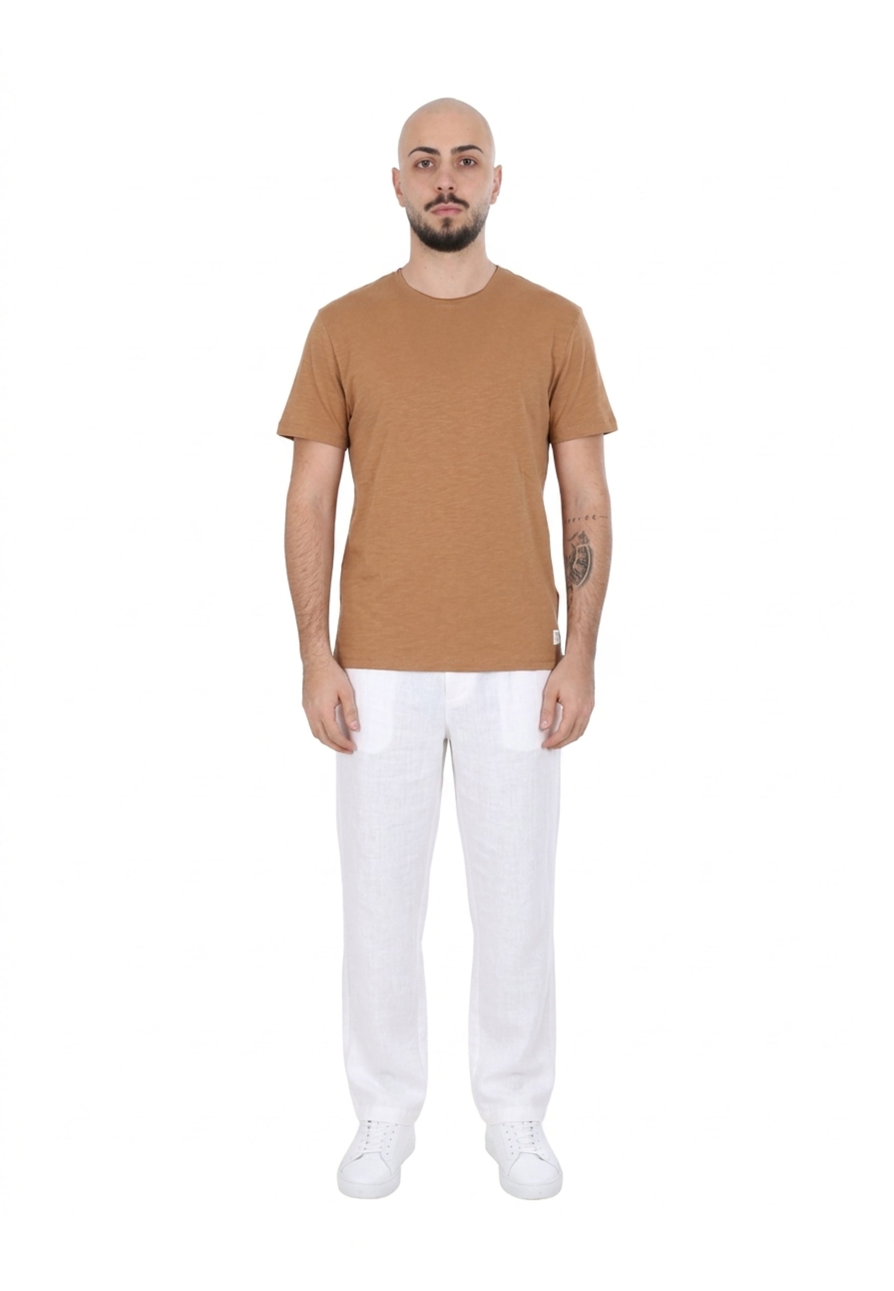 T-shirt Marrone Chiaro Yes-zee