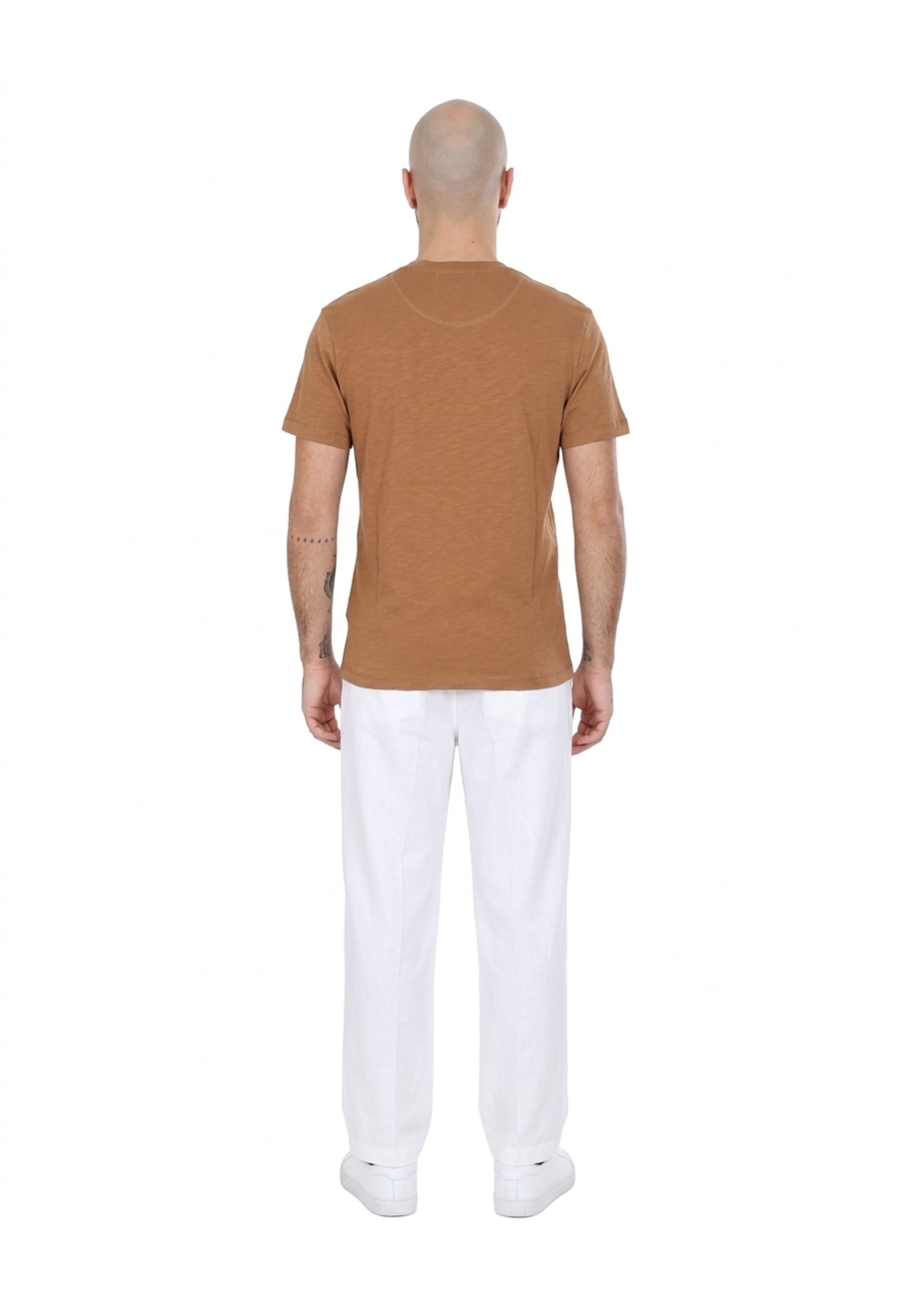 T-shirt Marrone Chiaro Yes-zee