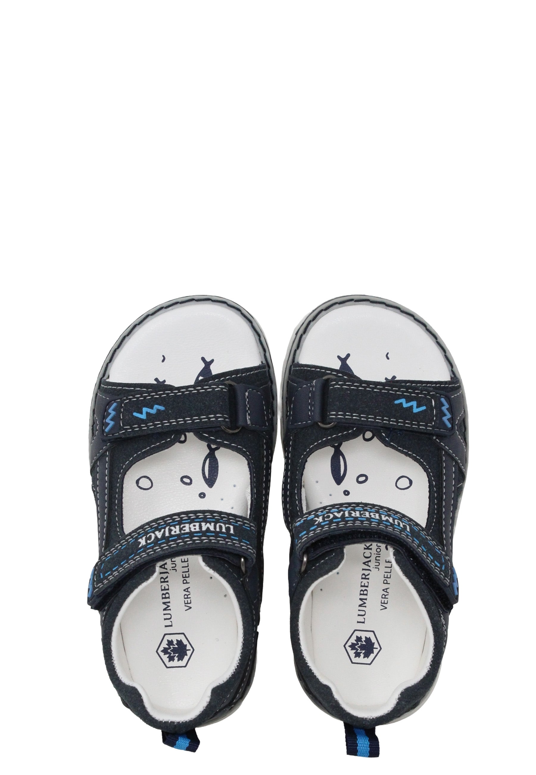 Sandali con strappi Blu Lumberjack