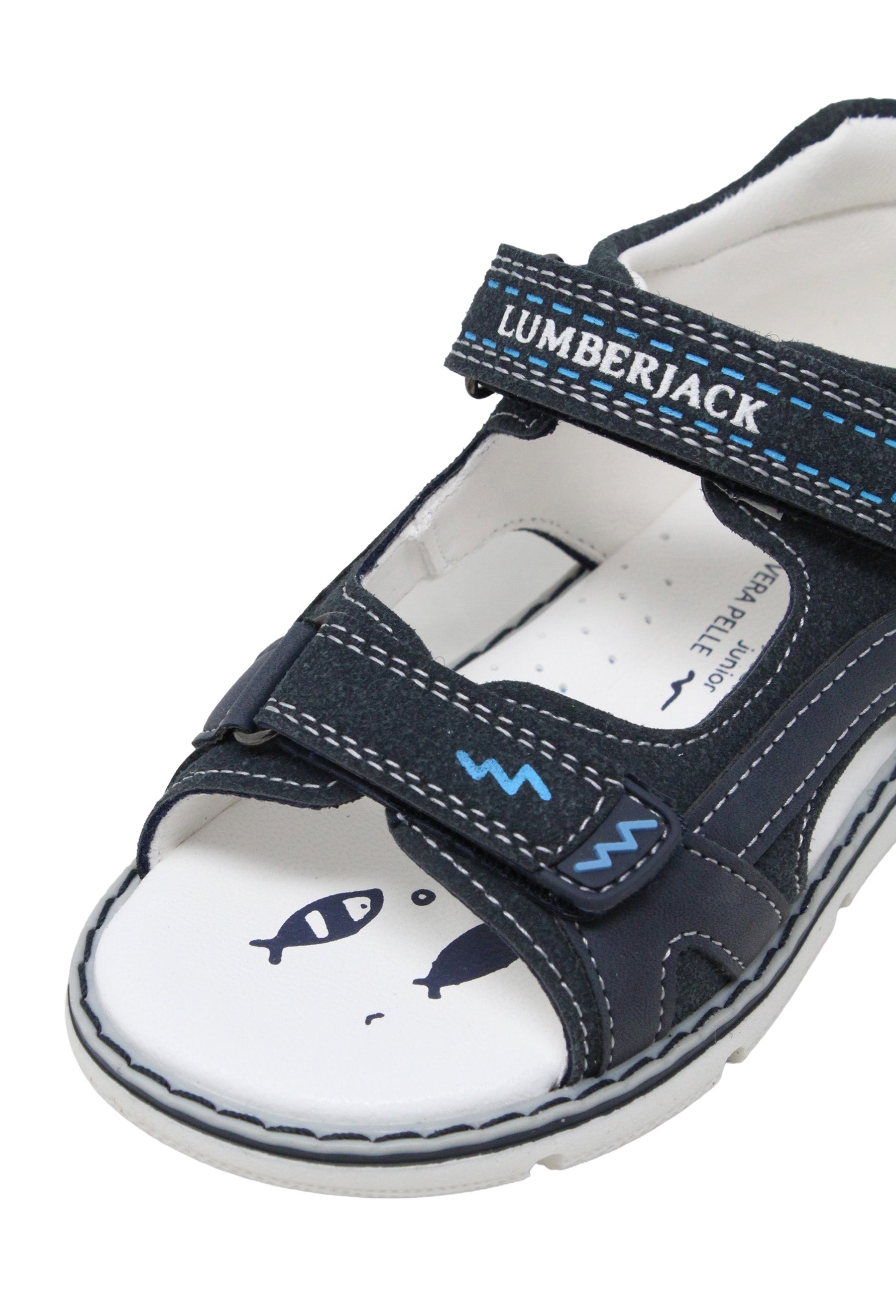 Sandali con strappi Blu Lumberjack