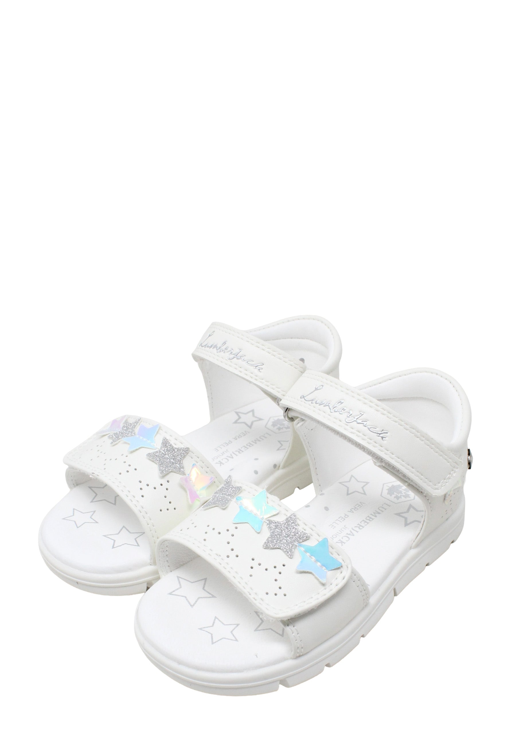 Sandali con strappi Bianco Lumberjack