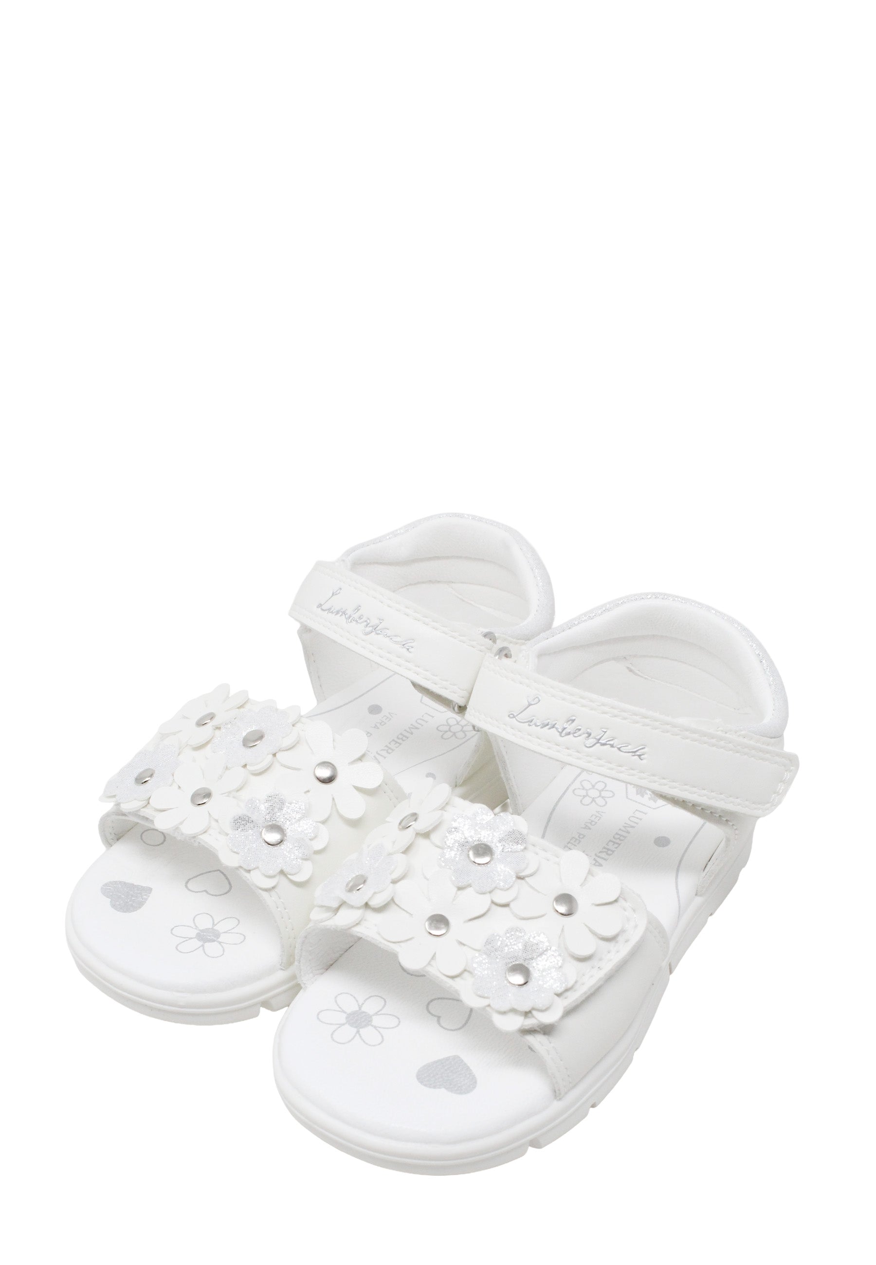 Sandali con strappi Bianco Lumberjack