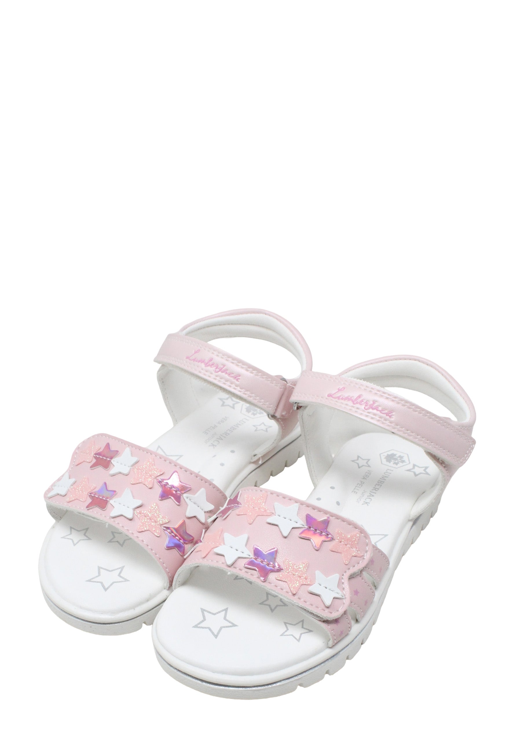 Sandali con strappi Rosa Lumberjack