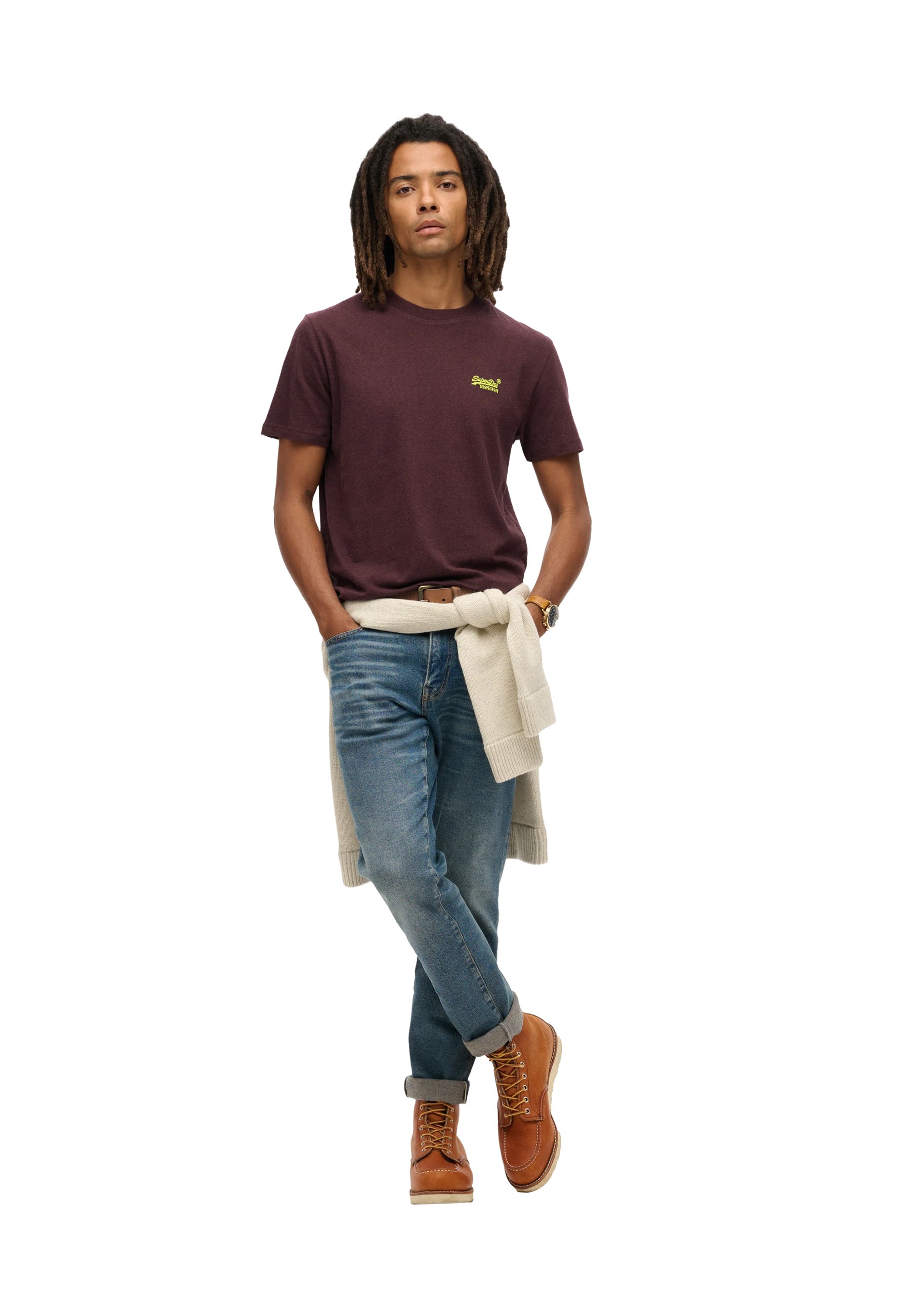T-shirt Bordeaux Superdry