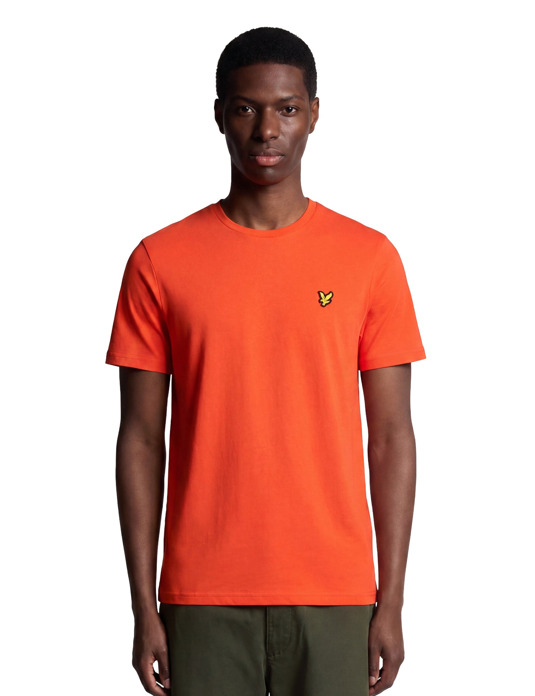 T-shirt Arancione Nero Lyle & Scott