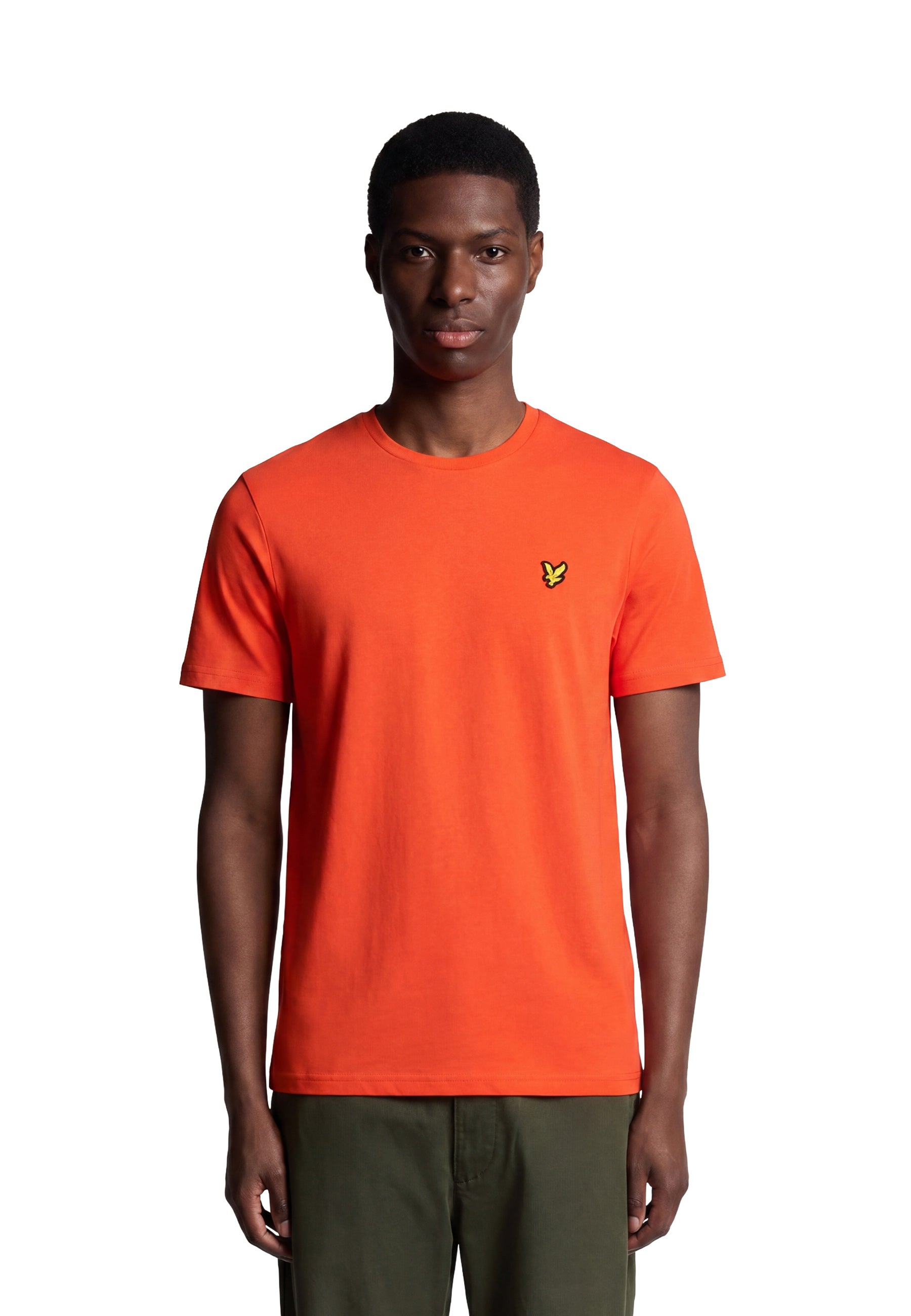 T-shirt Arancione Nero Lyle & Scott