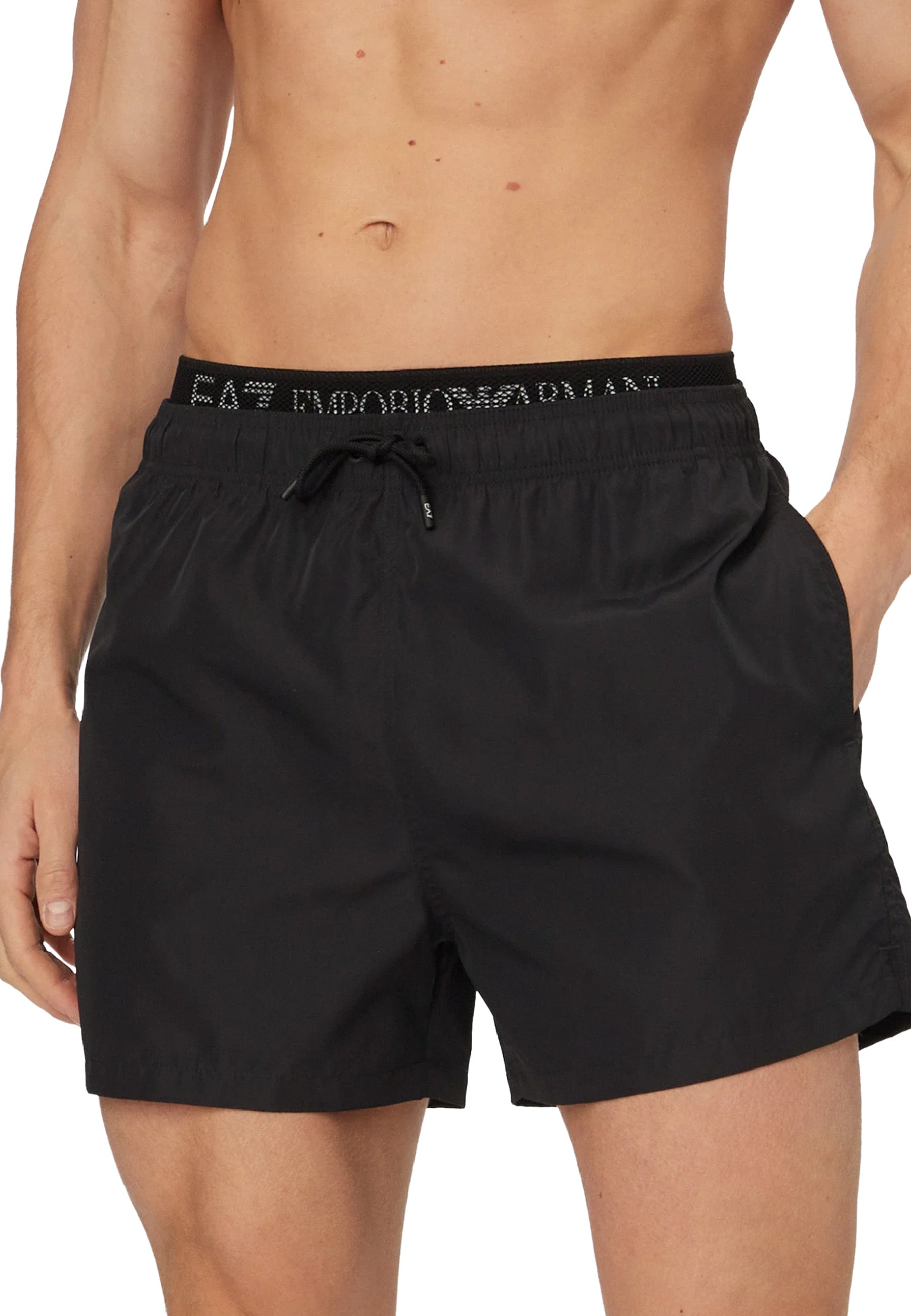 Costumi Nero Ea7 Emporio Armani