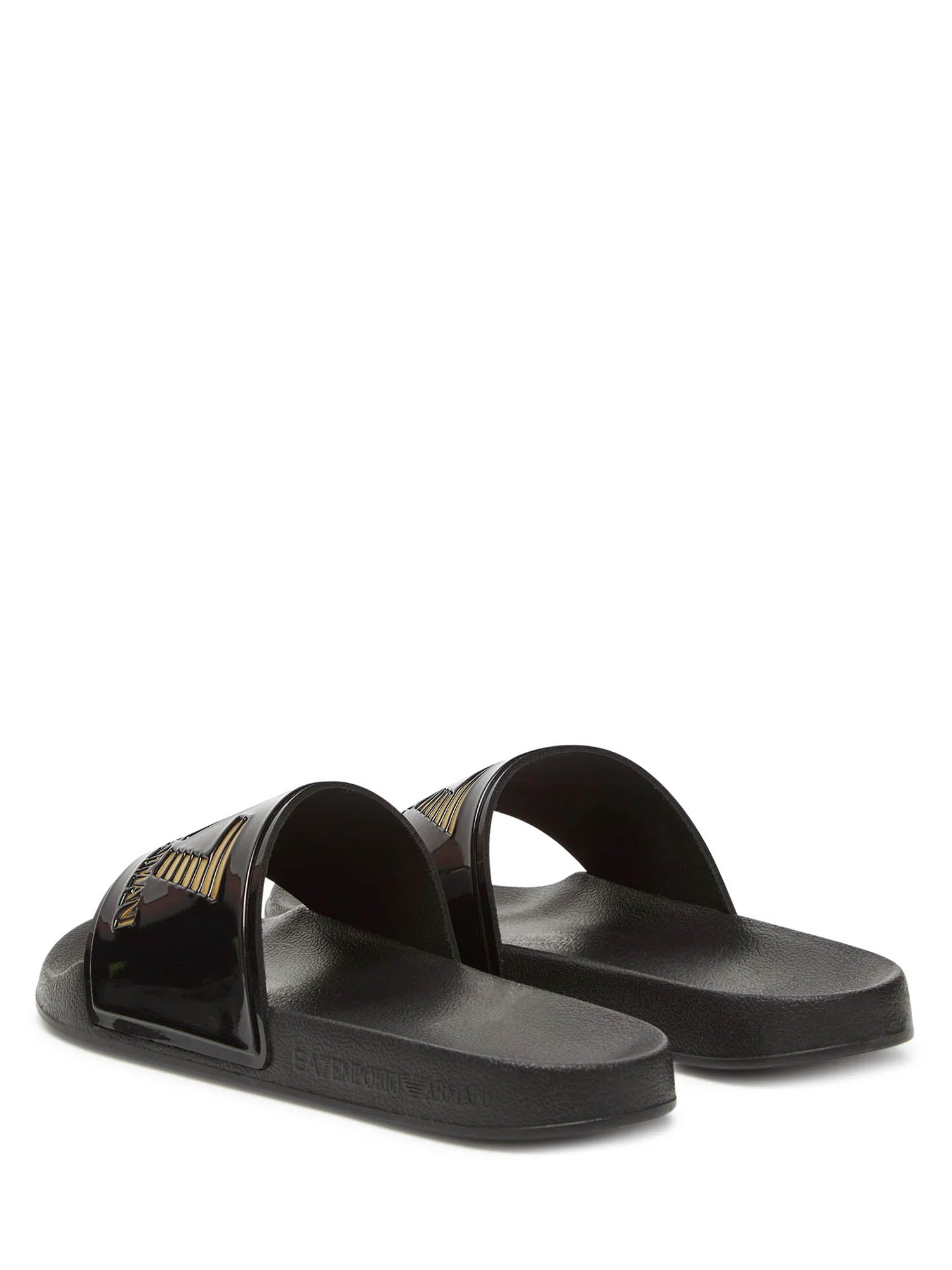 Ciabatte Nero Oro Ea7 Emporio Armani
