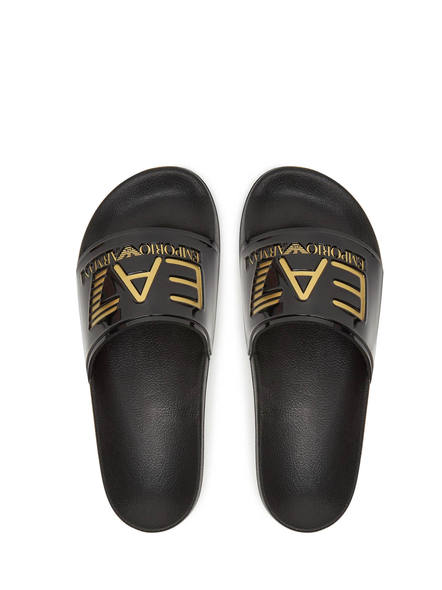 Ciabatte Nero Oro Ea7 Emporio Armani