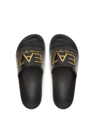 Ciabatte Nero Oro Ea7 Emporio Armani