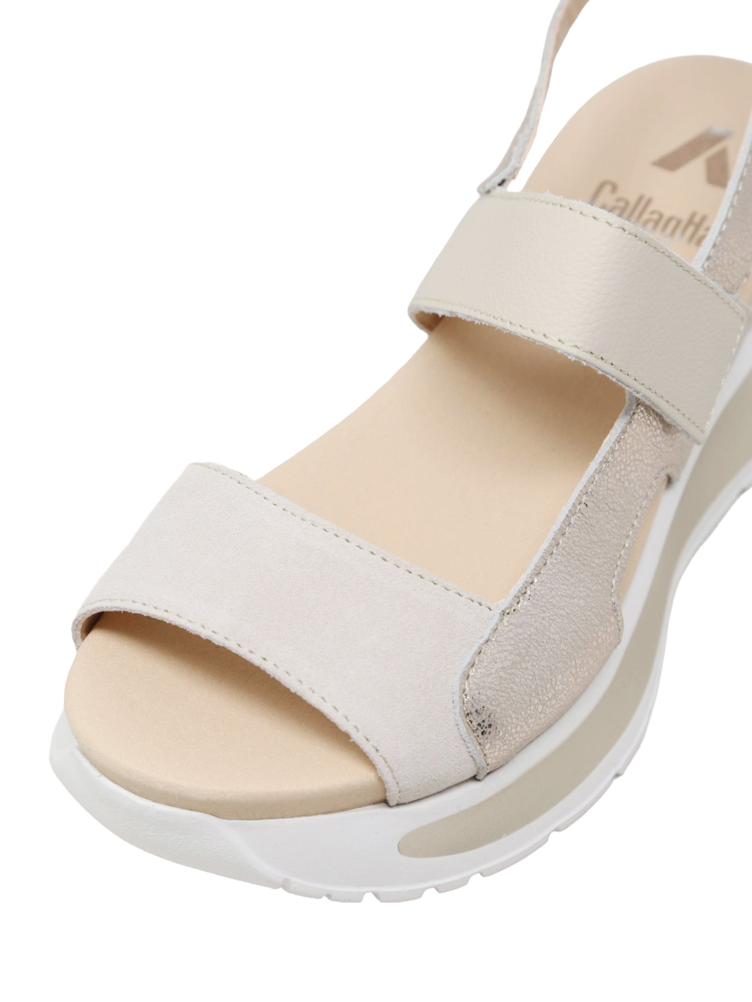 Sandali zeppa Beige Callaghan