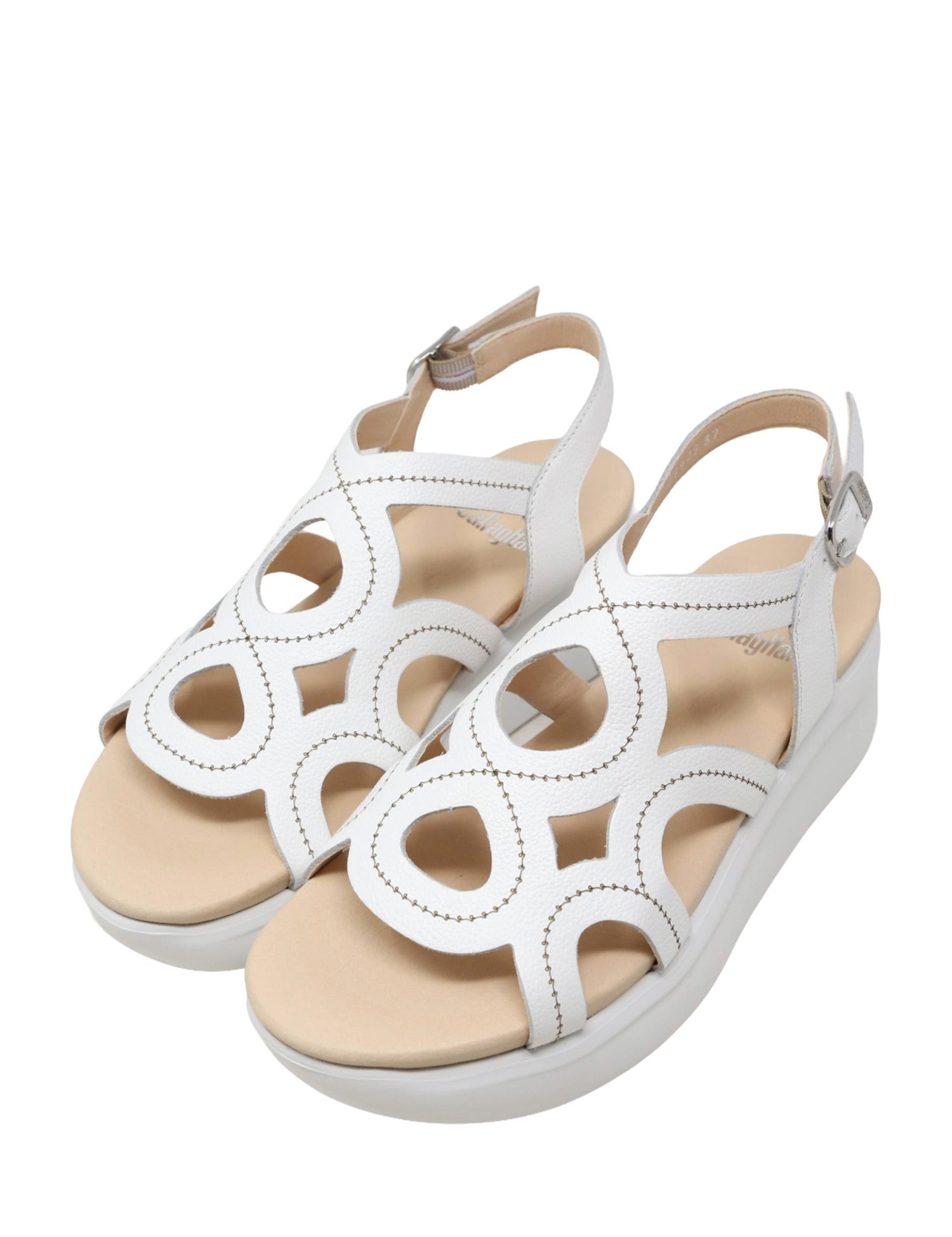 Sandali zeppa Bianco Callaghan