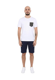 T-shirt Bianco Verde Borgoni Jeans