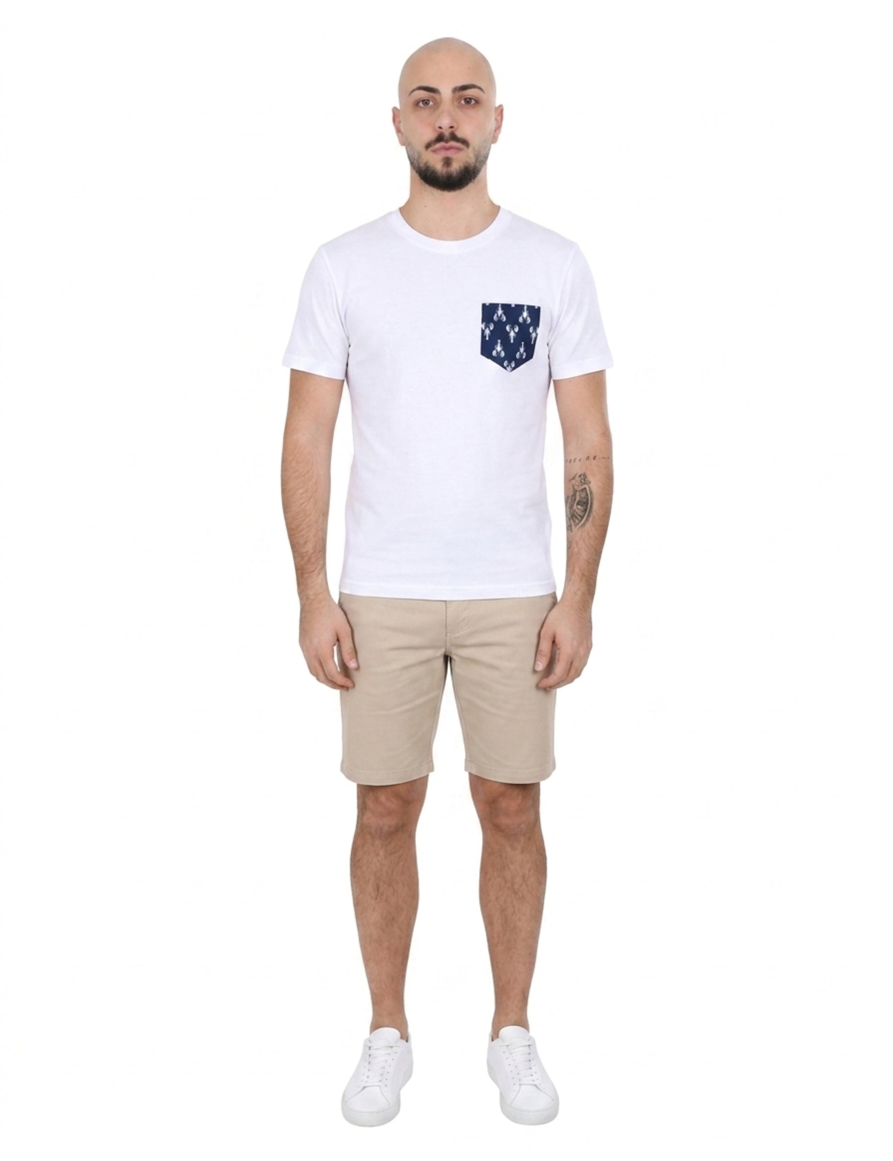 T-shirt Bianco Borgoni Jeans