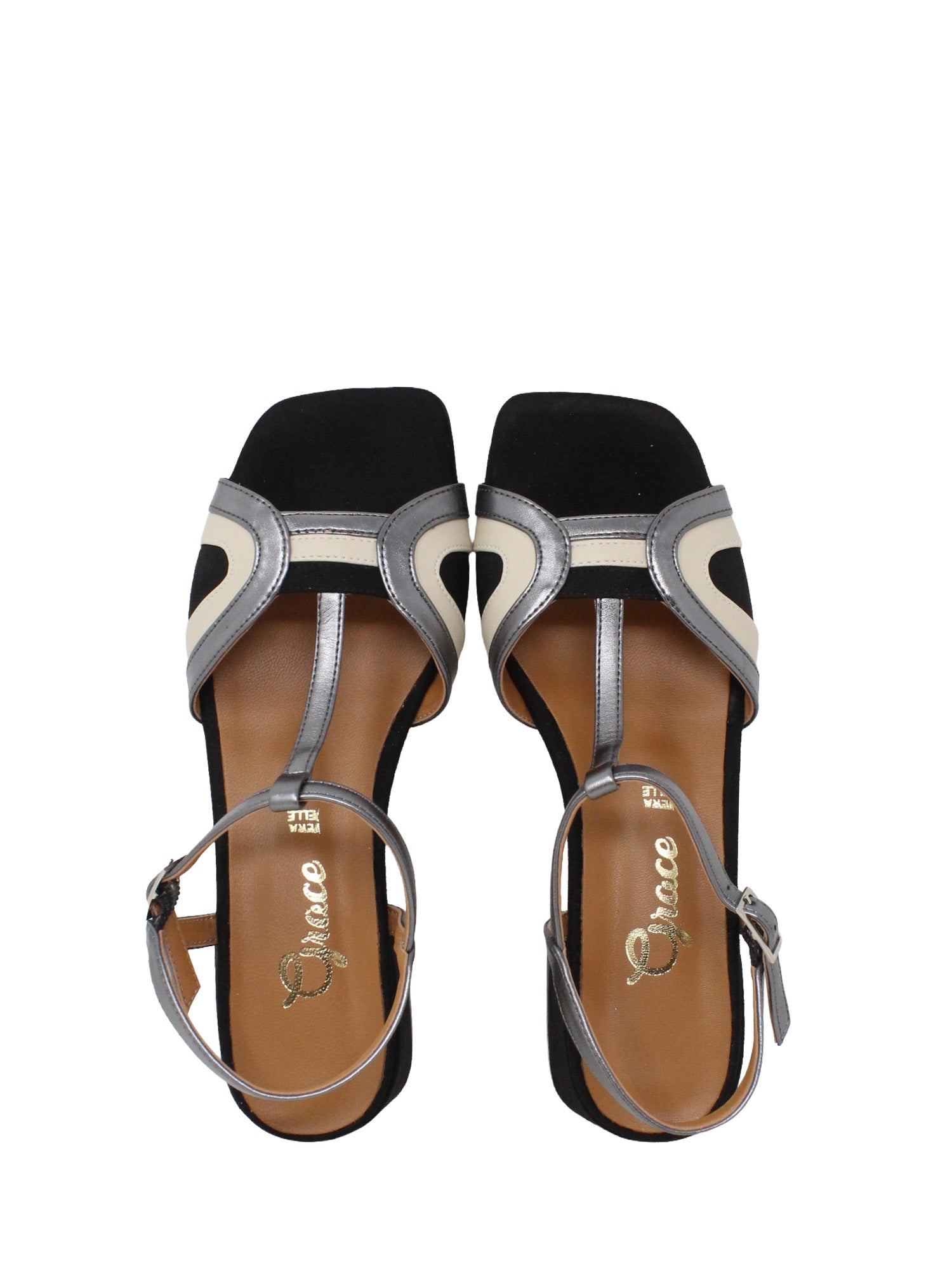 Sandali tacco Nero Grace Shoes