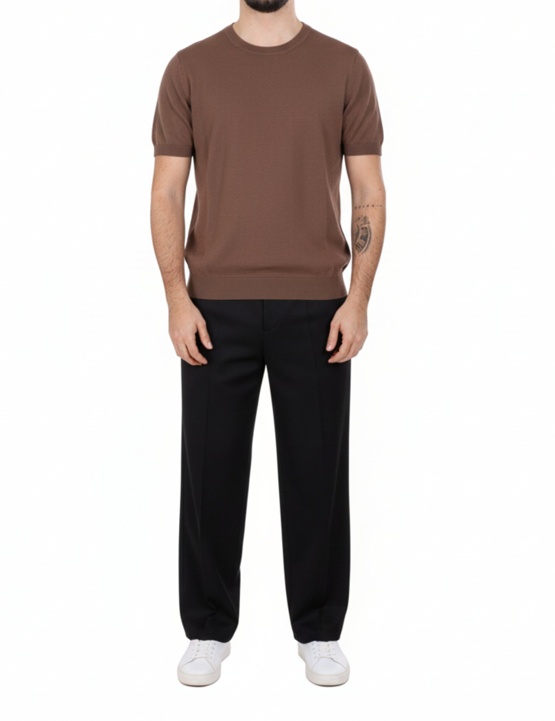 T-shirt Marrone Sseinse