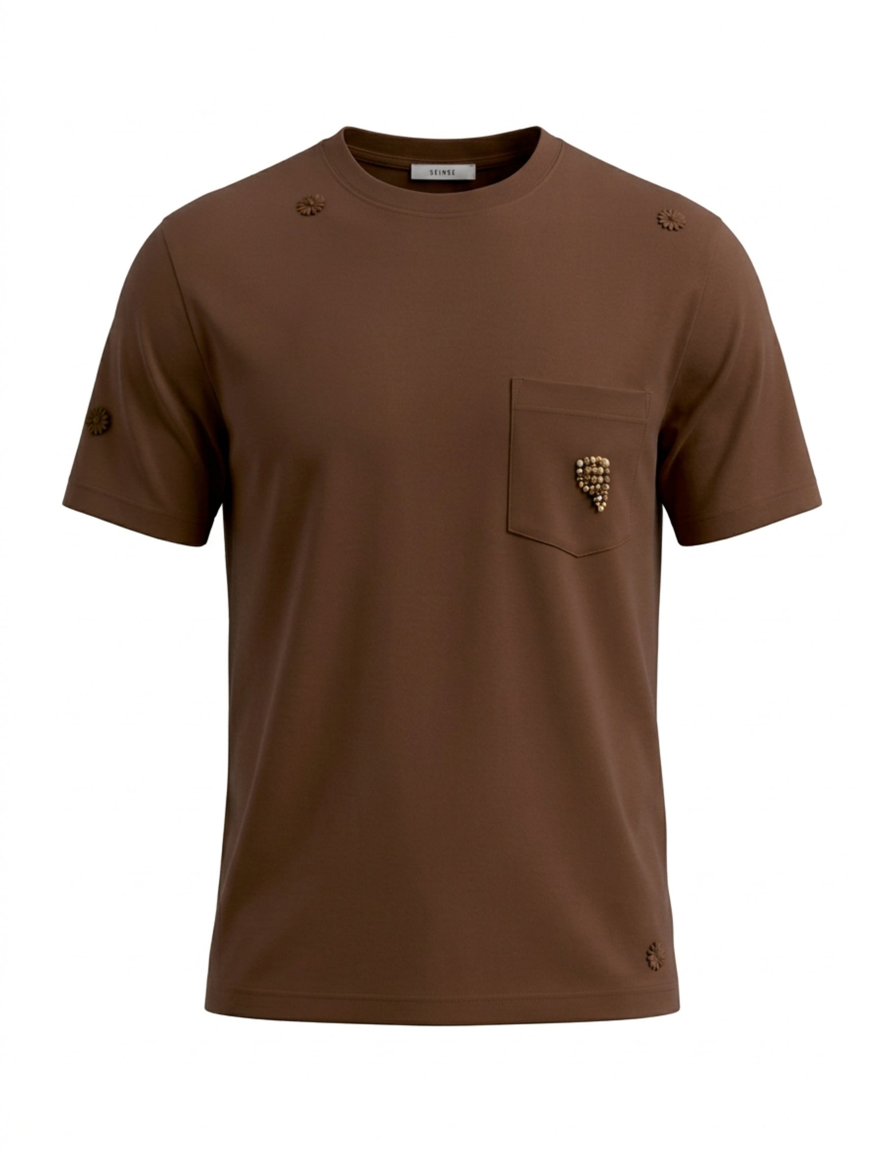 T-shirt Marrone Sseinse