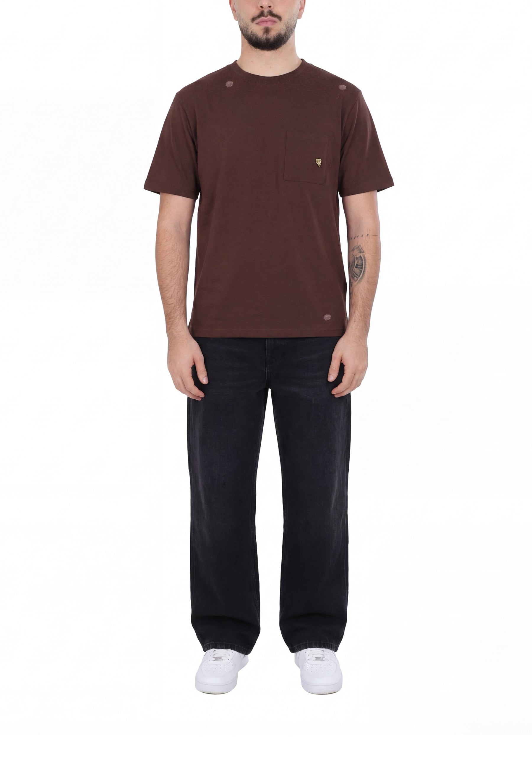 T-shirt Marrone Sseinse