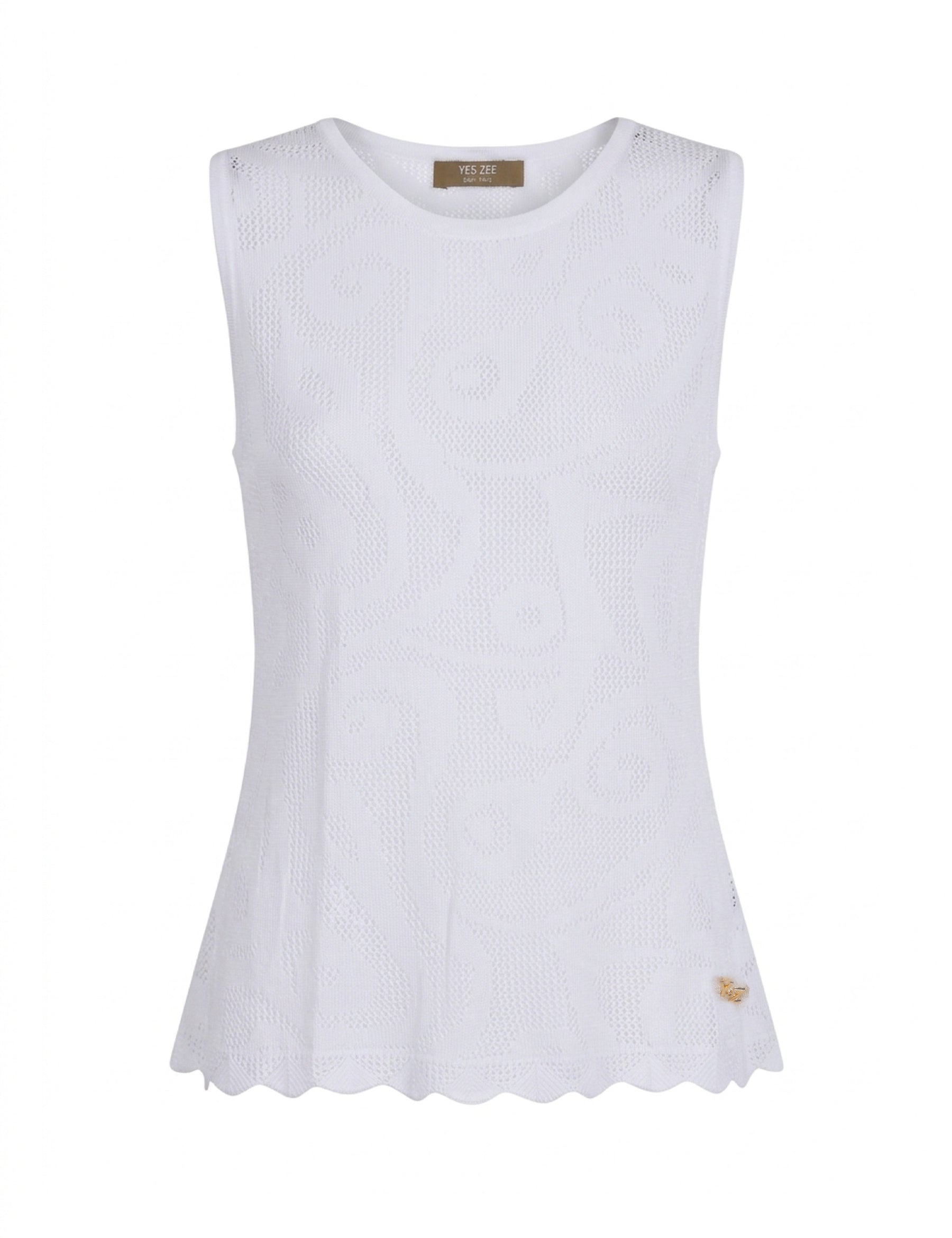 Top e canotte Bianco Yes-zee