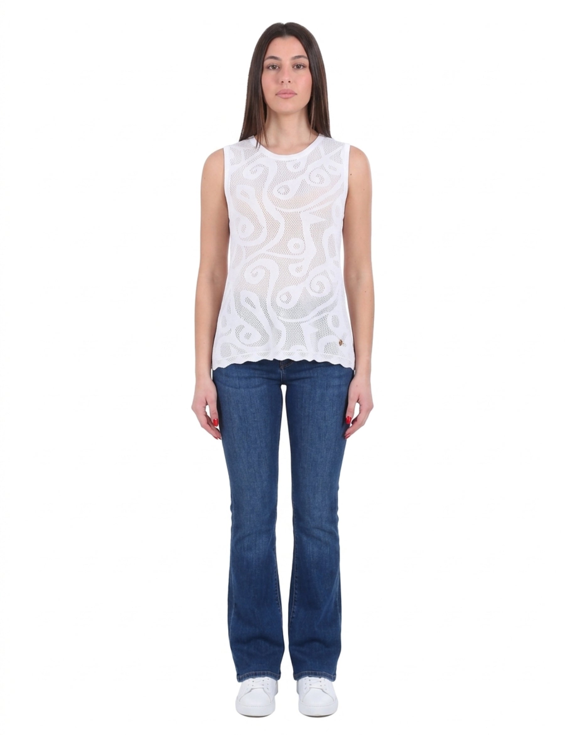 Top e canotte Bianco Yes-zee