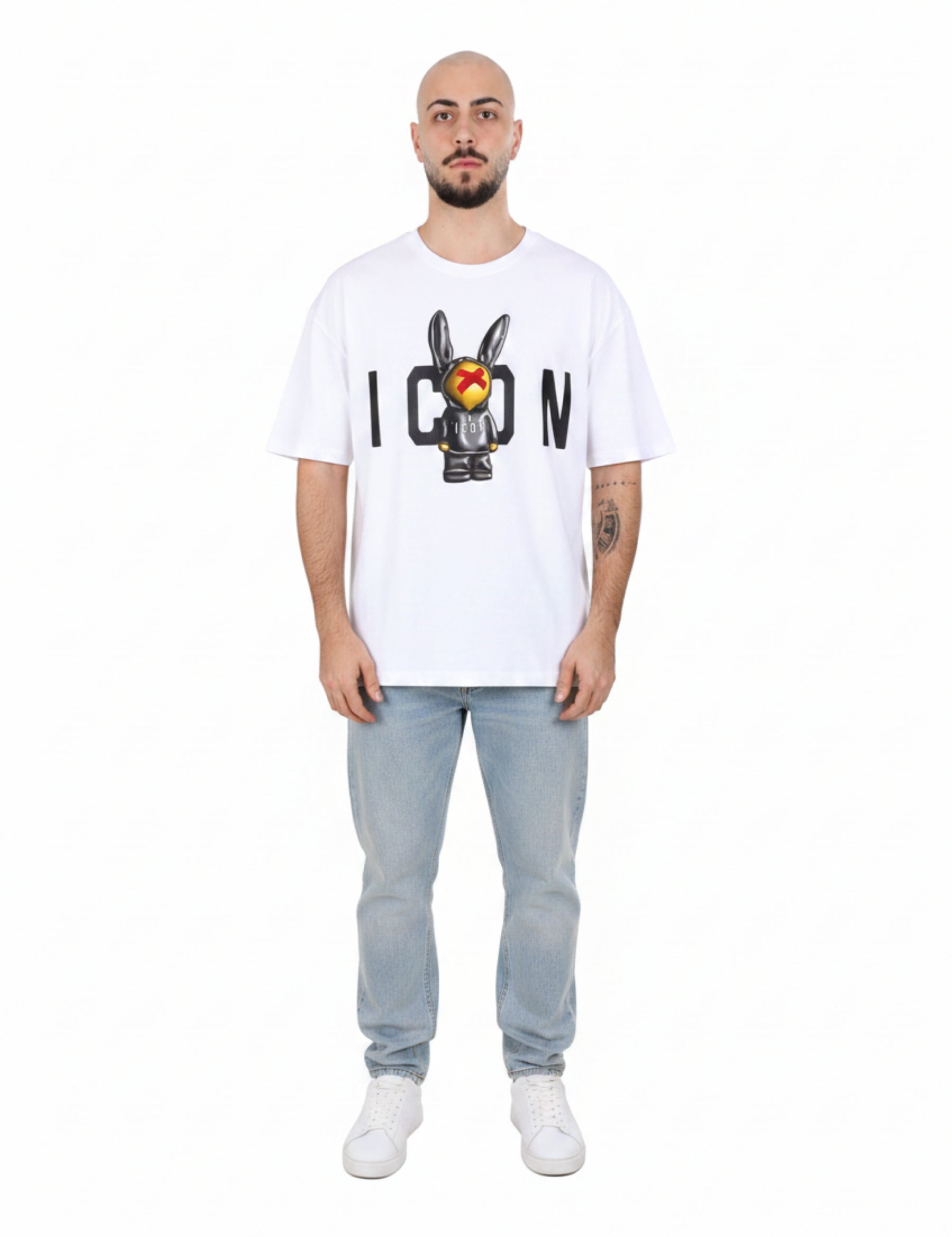 T-shirt Bianco Icon