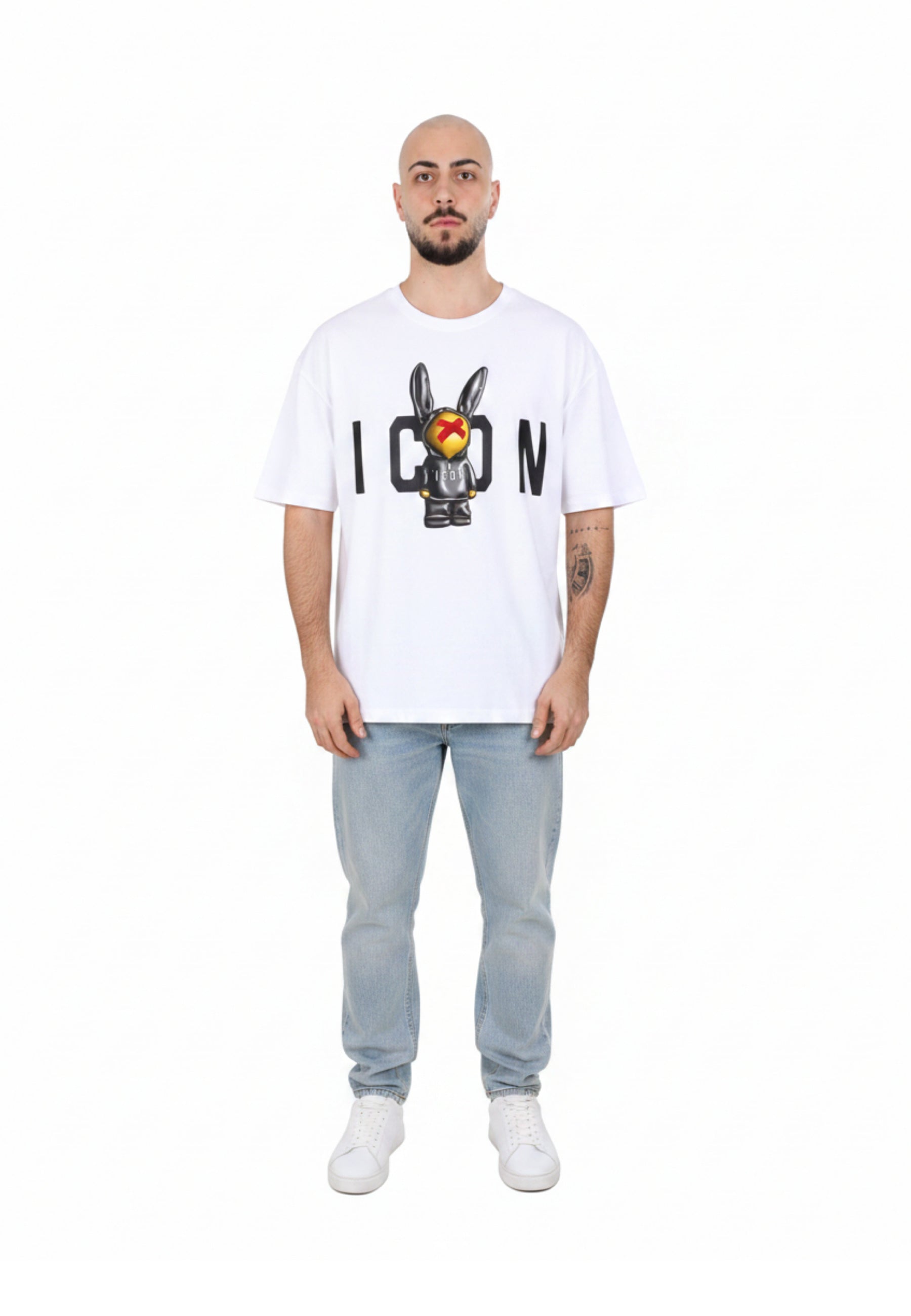 T-shirt Bianco Icon