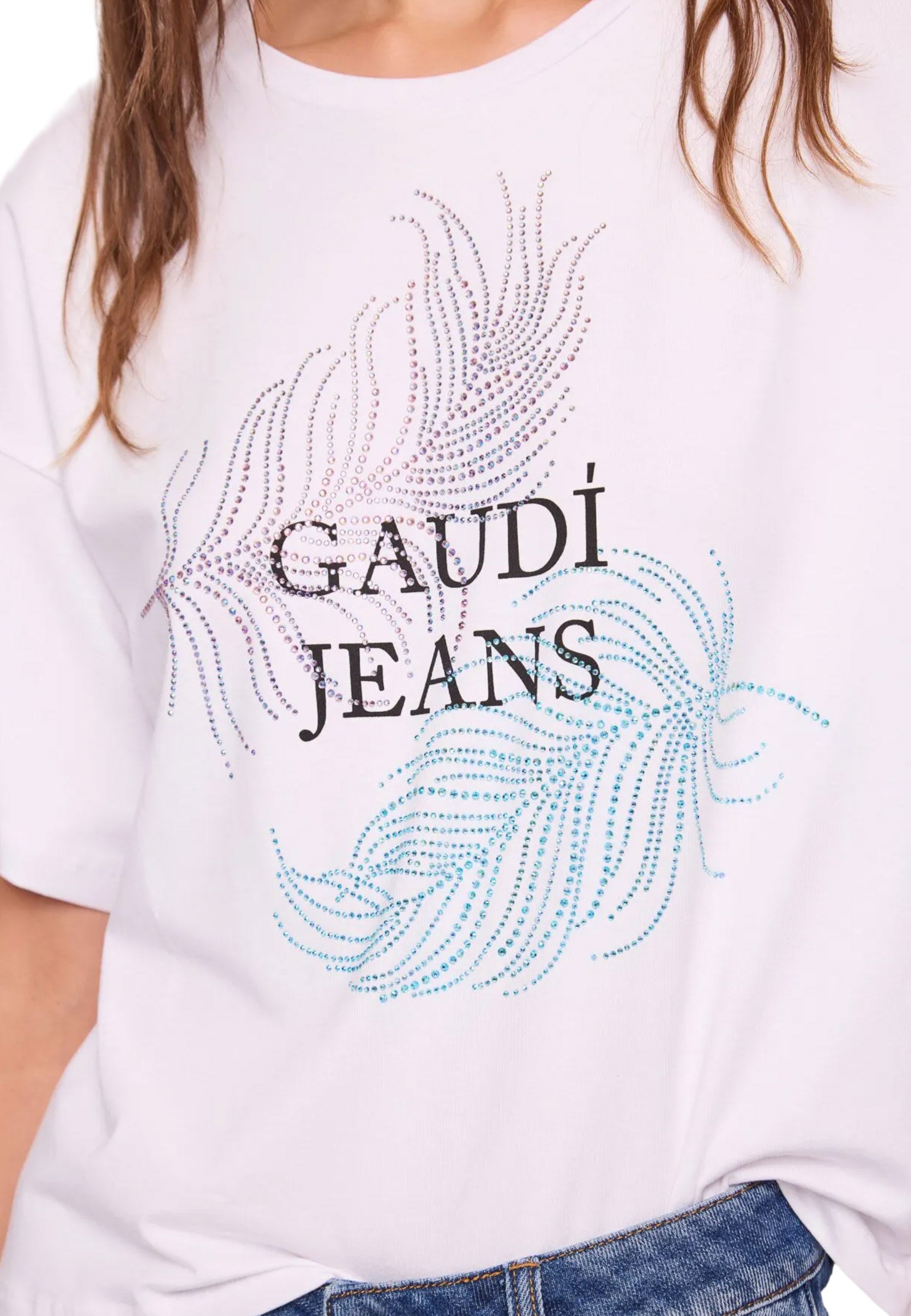 T-shirt Bianco Gaudi Jeans