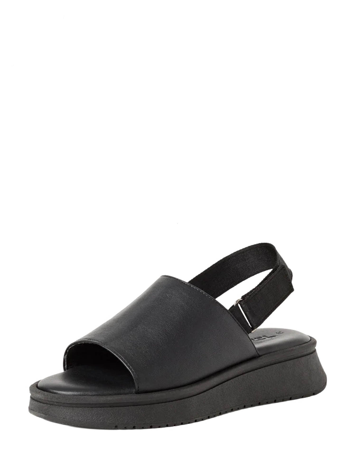 Sandali zeppa Nero Tamaris