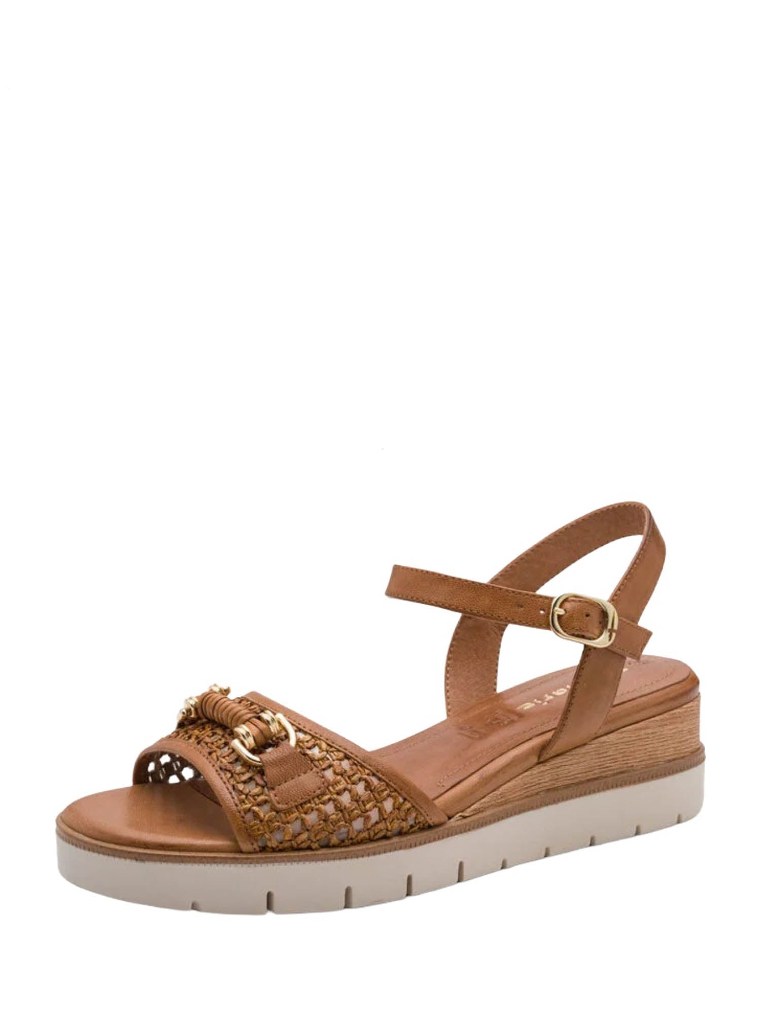 Sandali zeppa Marrone Tamaris