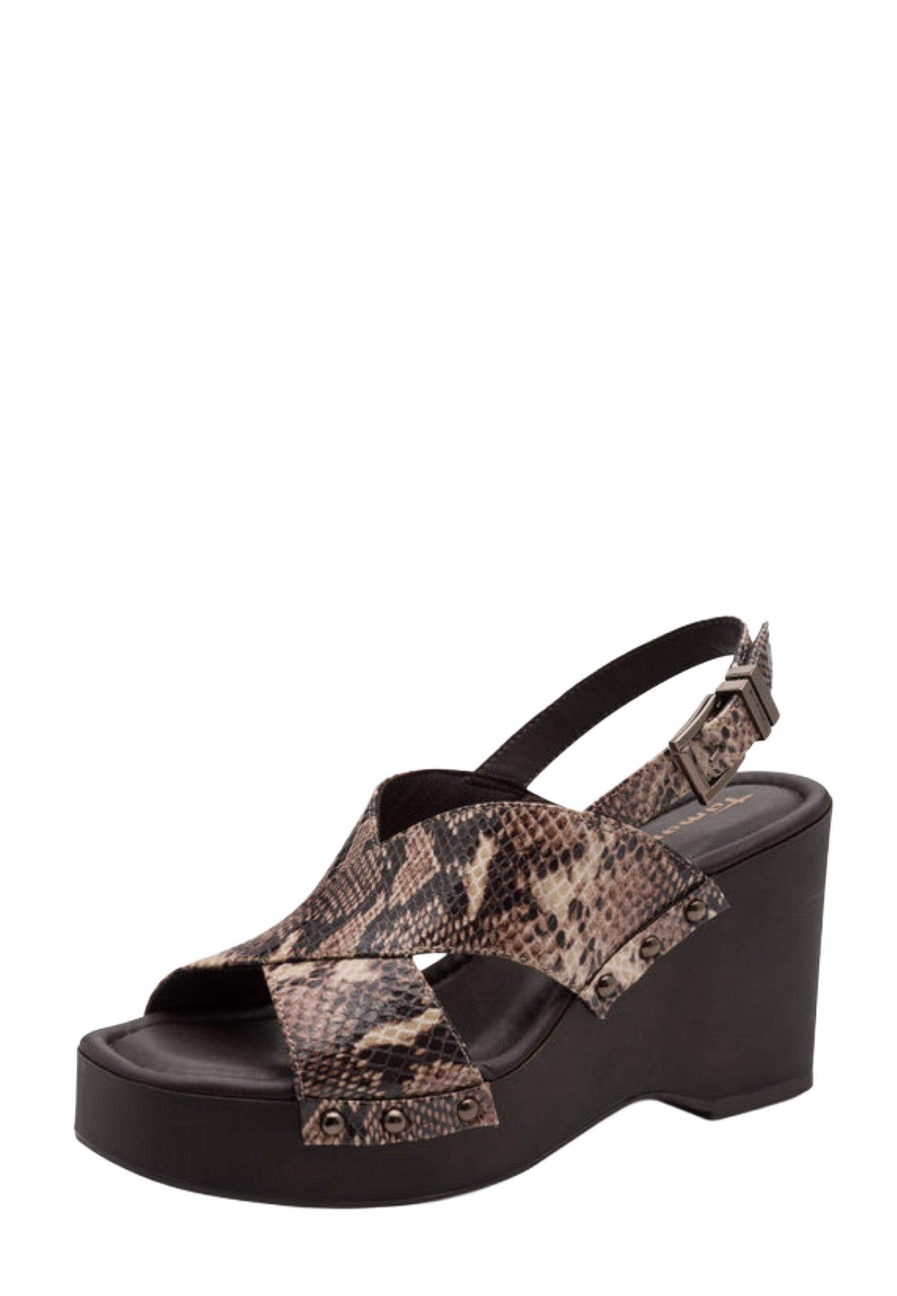 Sandali zeppa Marrone Tamaris