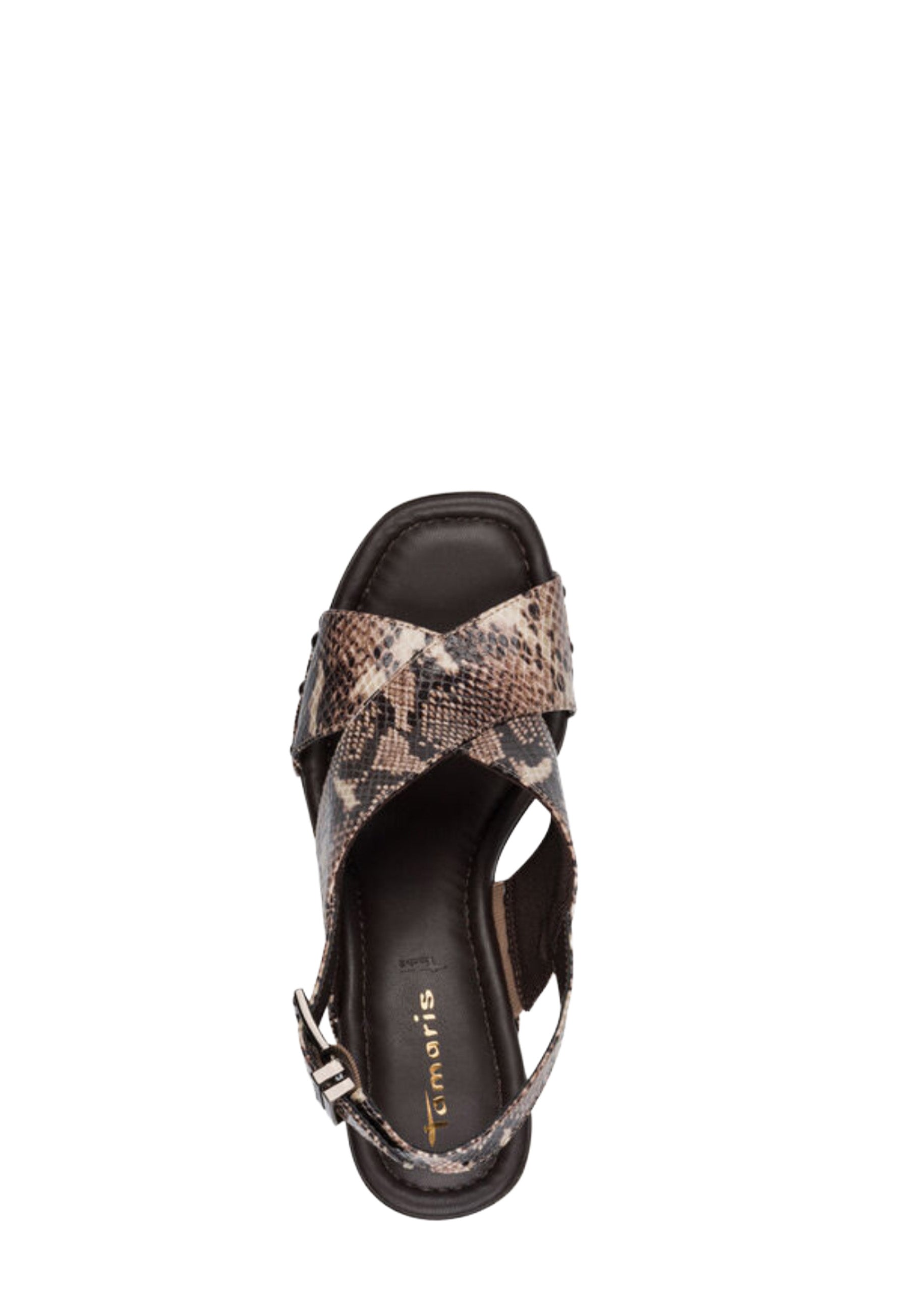 Sandali zeppa Marrone Tamaris