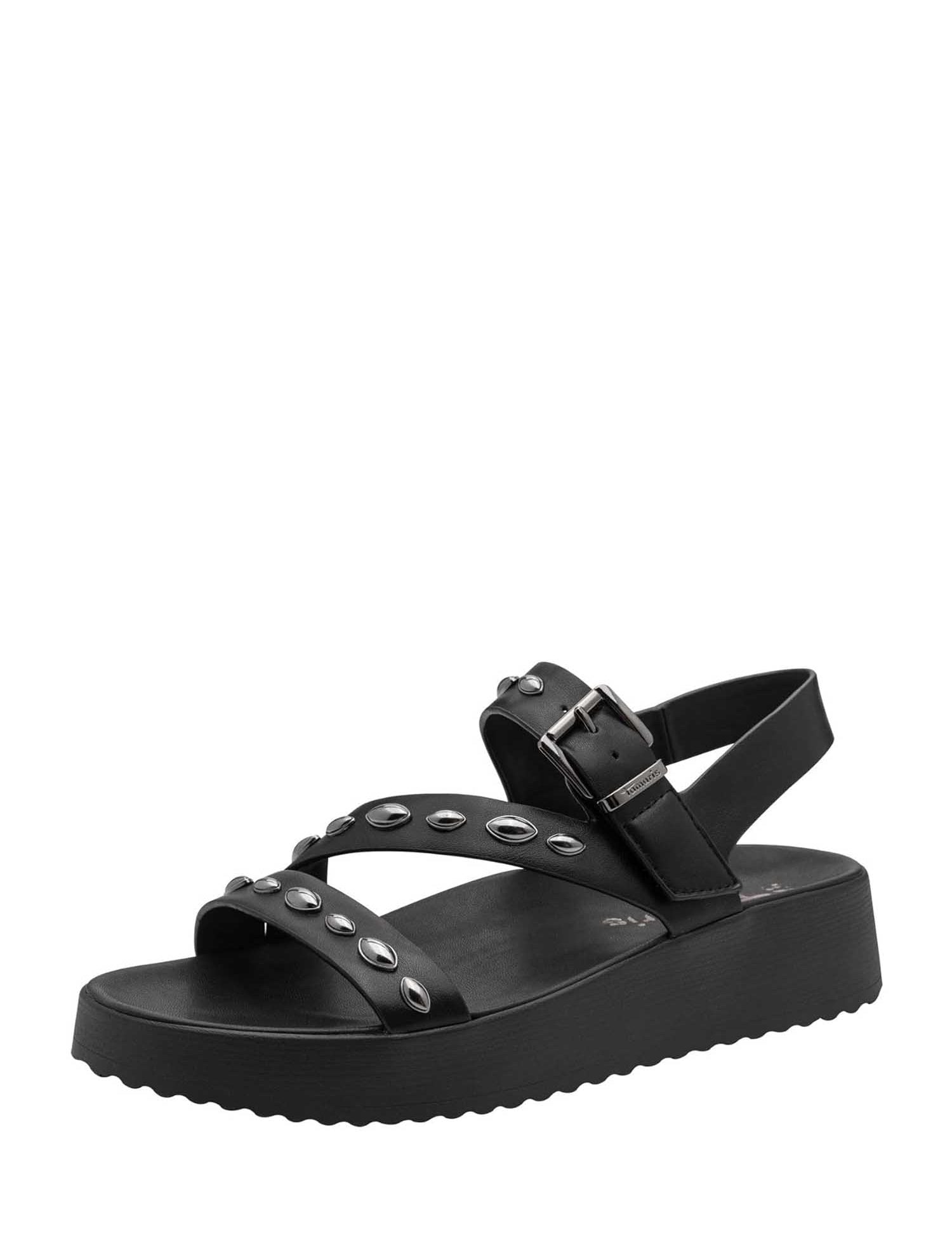Sandali zeppa Nero Tamaris