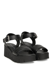 Sandali zeppa Nero Tamaris