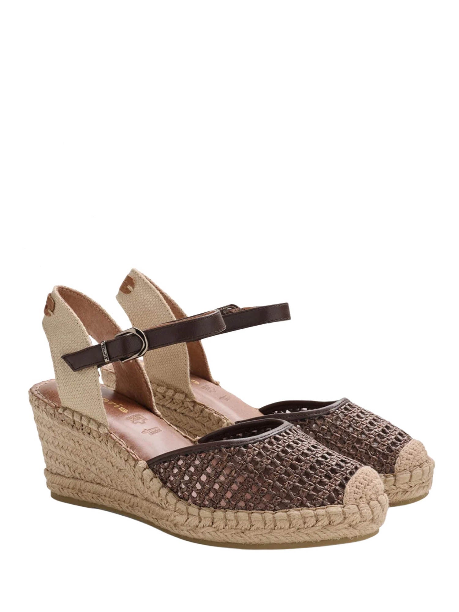 Sandali zeppa Marrone Tamaris