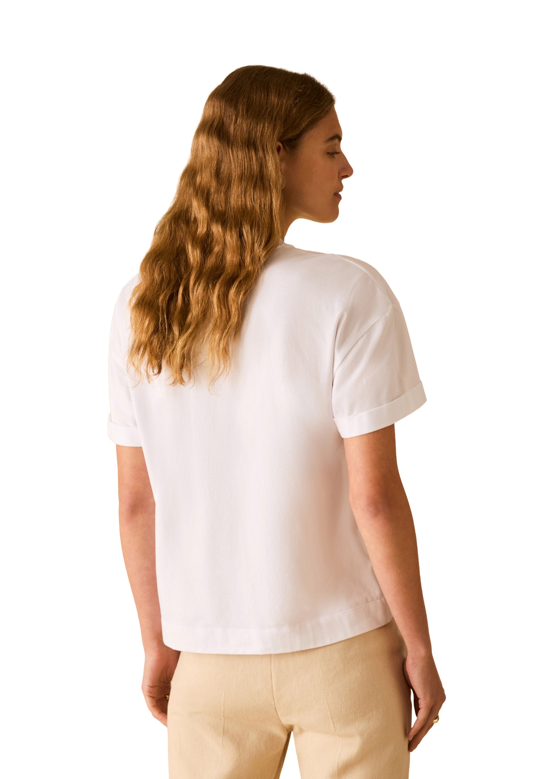 T-shirt Bianco Verde Pennyblack