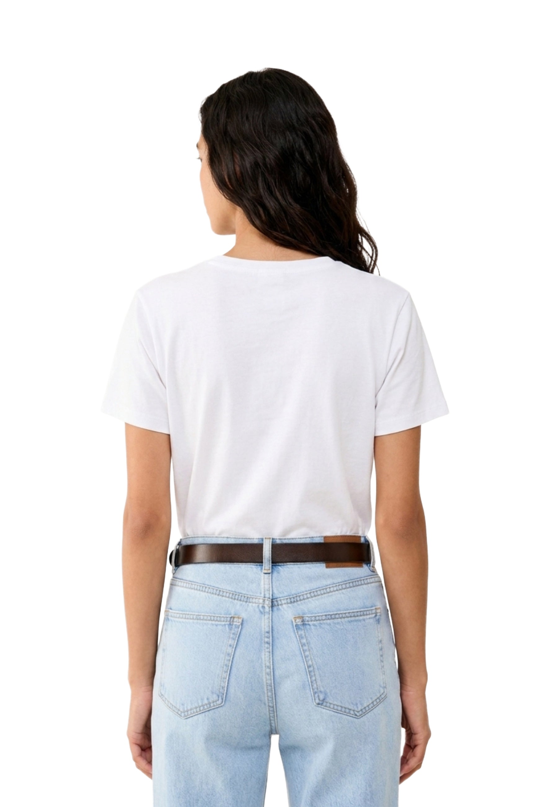 T-shirt Bianco Verde Pennyblack