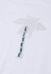 T-shirt Bianco Verde Pennyblack