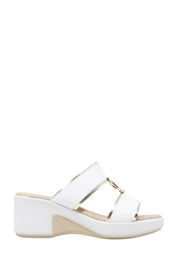 Sandali zeppa Bianco Valleverde