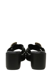 Sandali zeppa Nero Valleverde