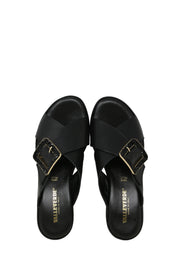 Sandali zeppa Nero Valleverde
